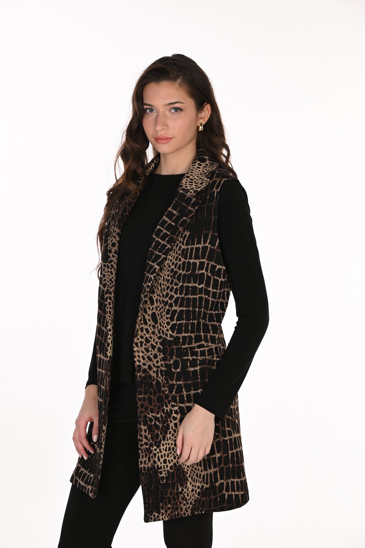 Snake Print Vest (FL263214)