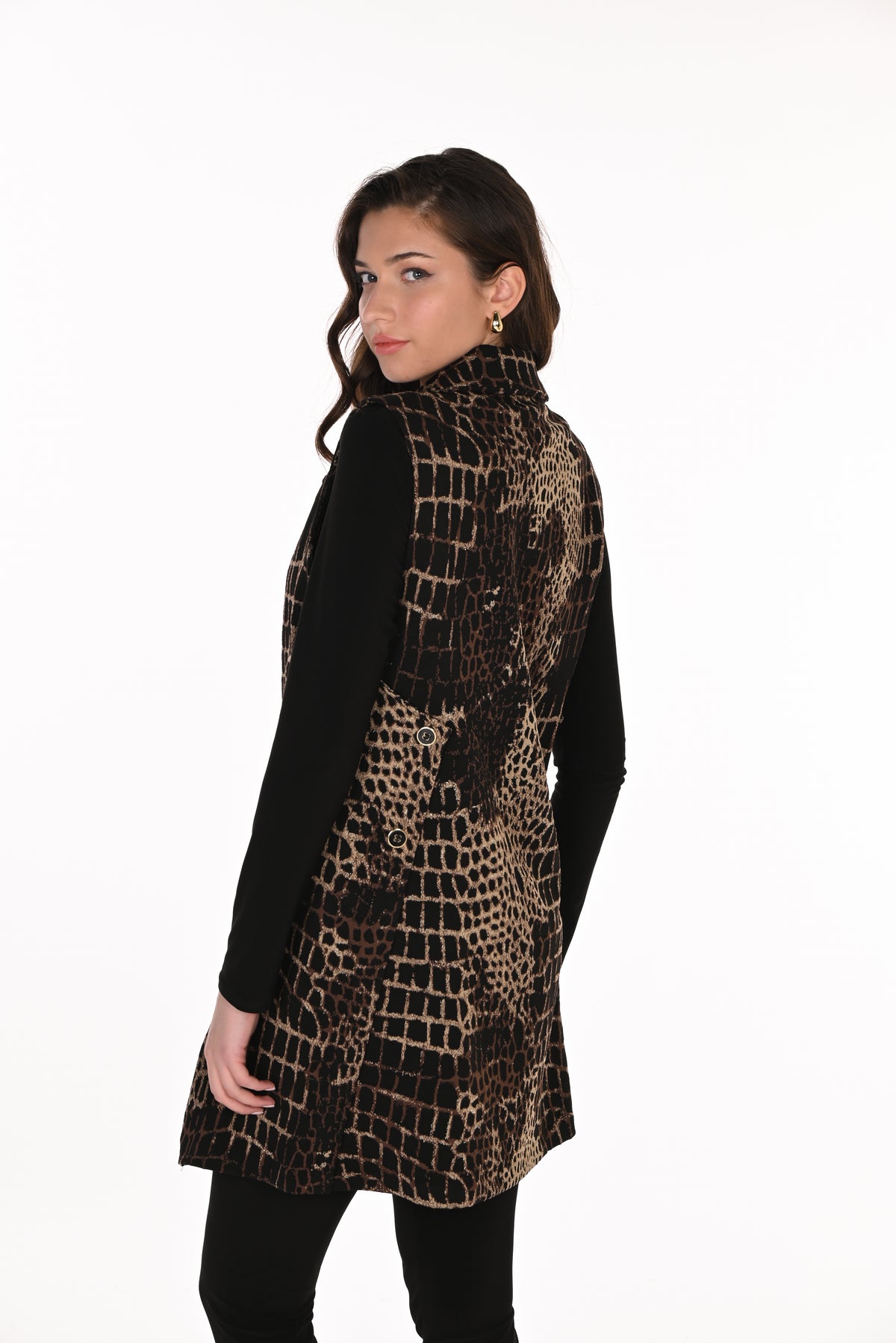Snake Print Vest (FL263214)