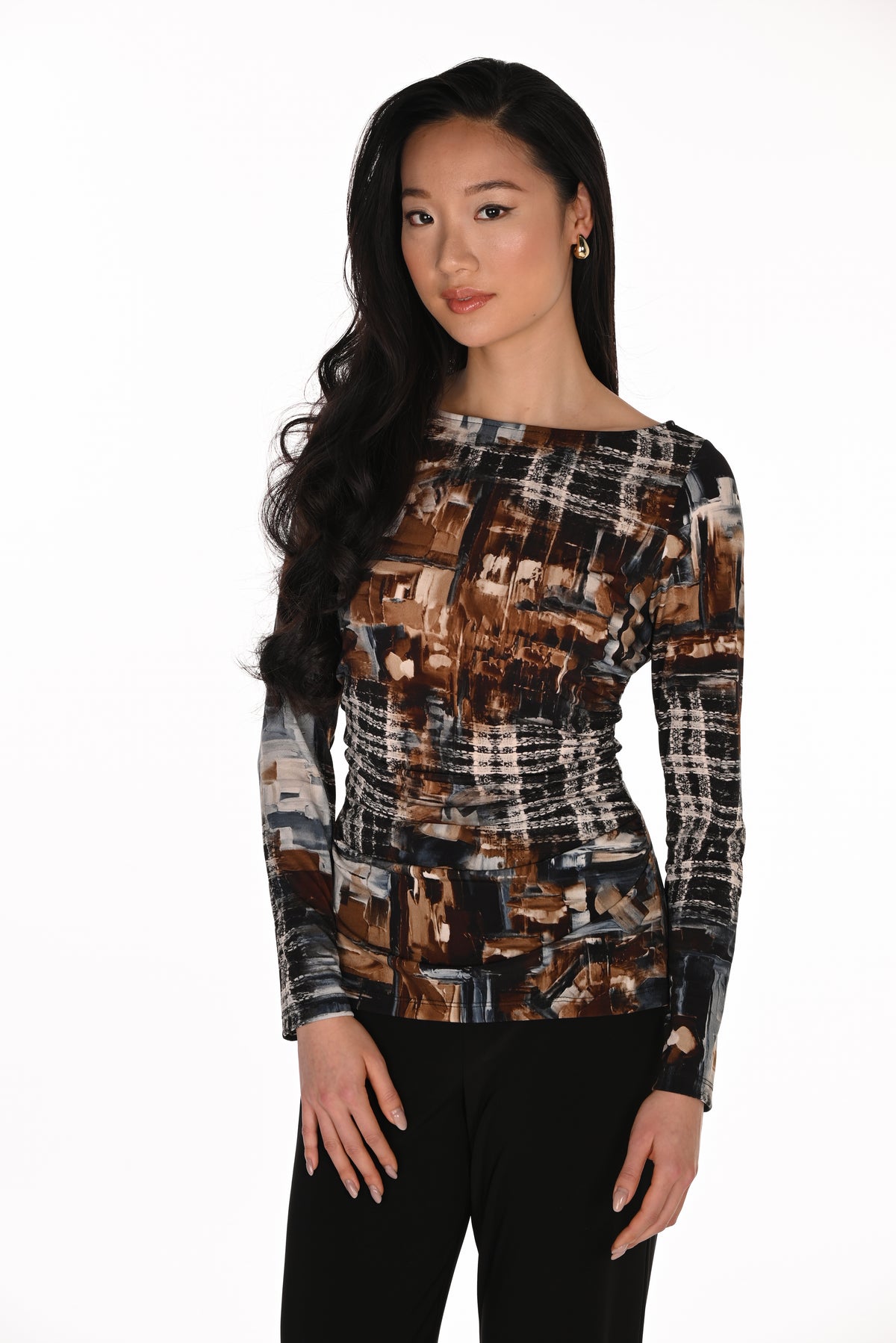 Printed Long Sleeve Top (263385)