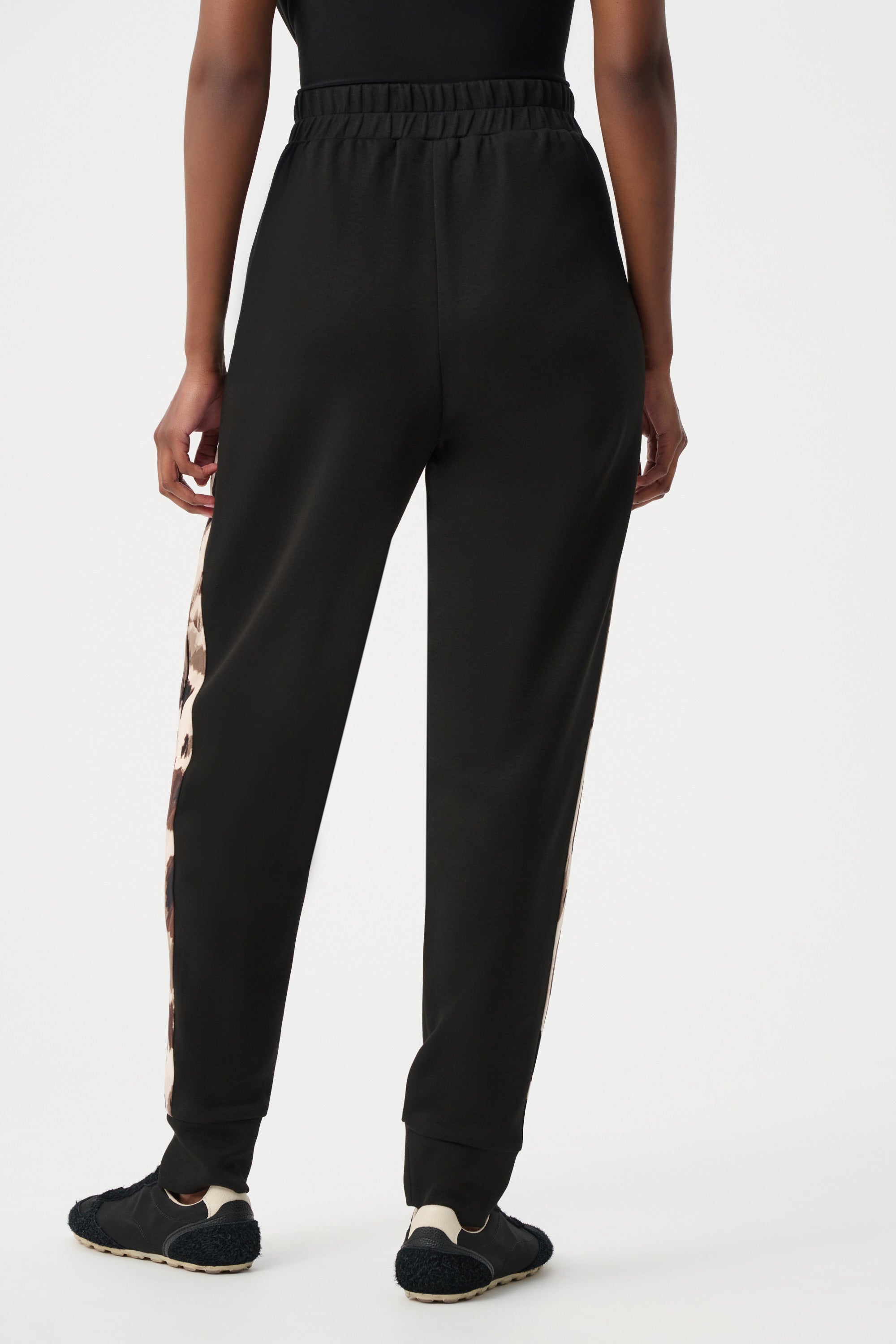 Scuba Jersey Animal trimmed Jogger Pants (263608)