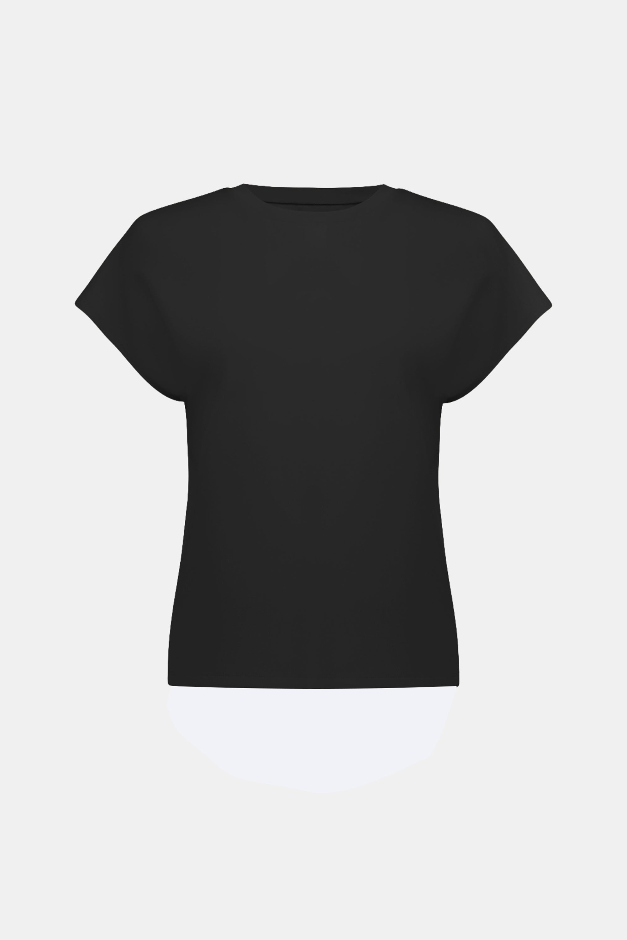 Scuba Jersey Crewneck Boxy Top (263636)