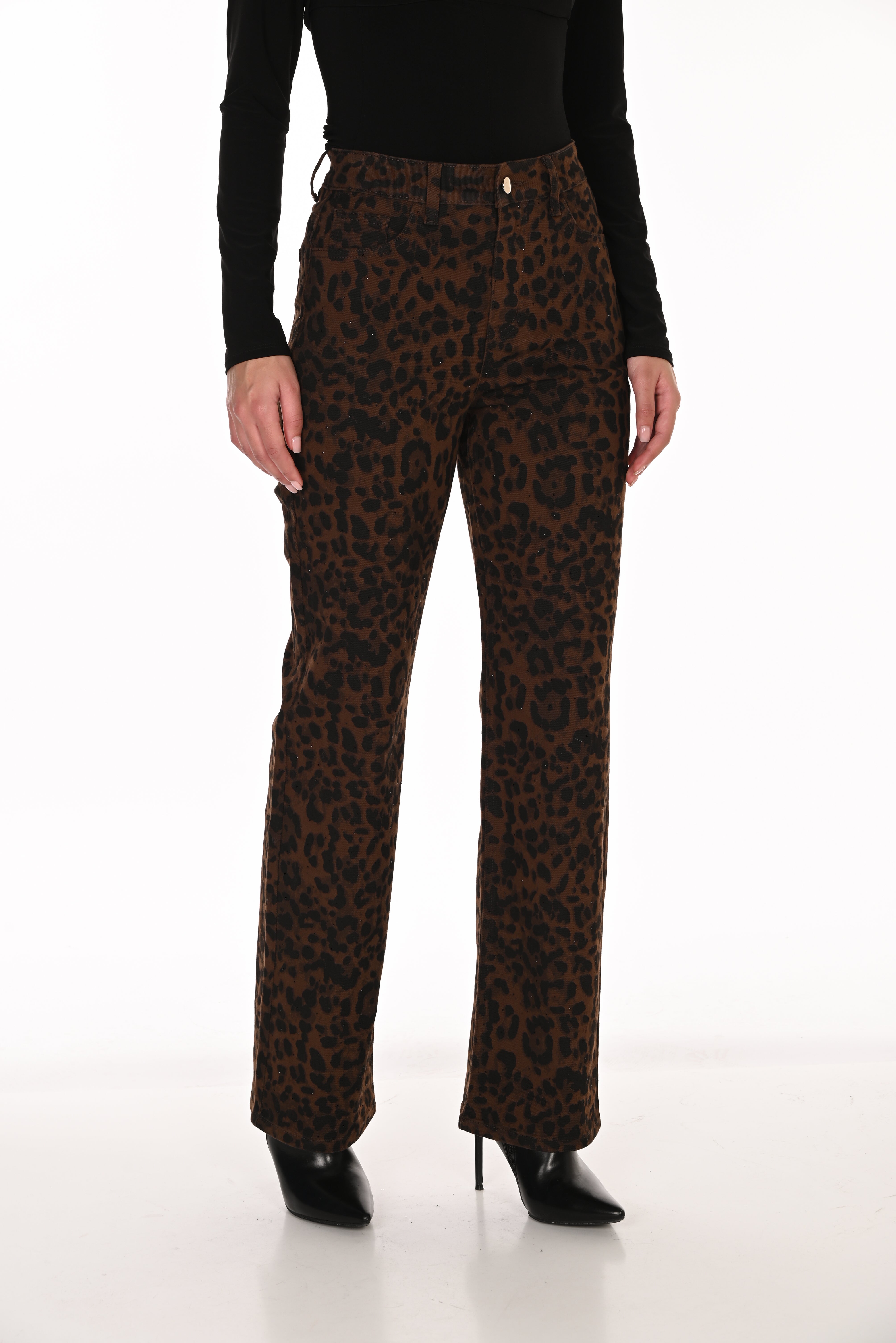 Leropard Print Jeans (263719)
