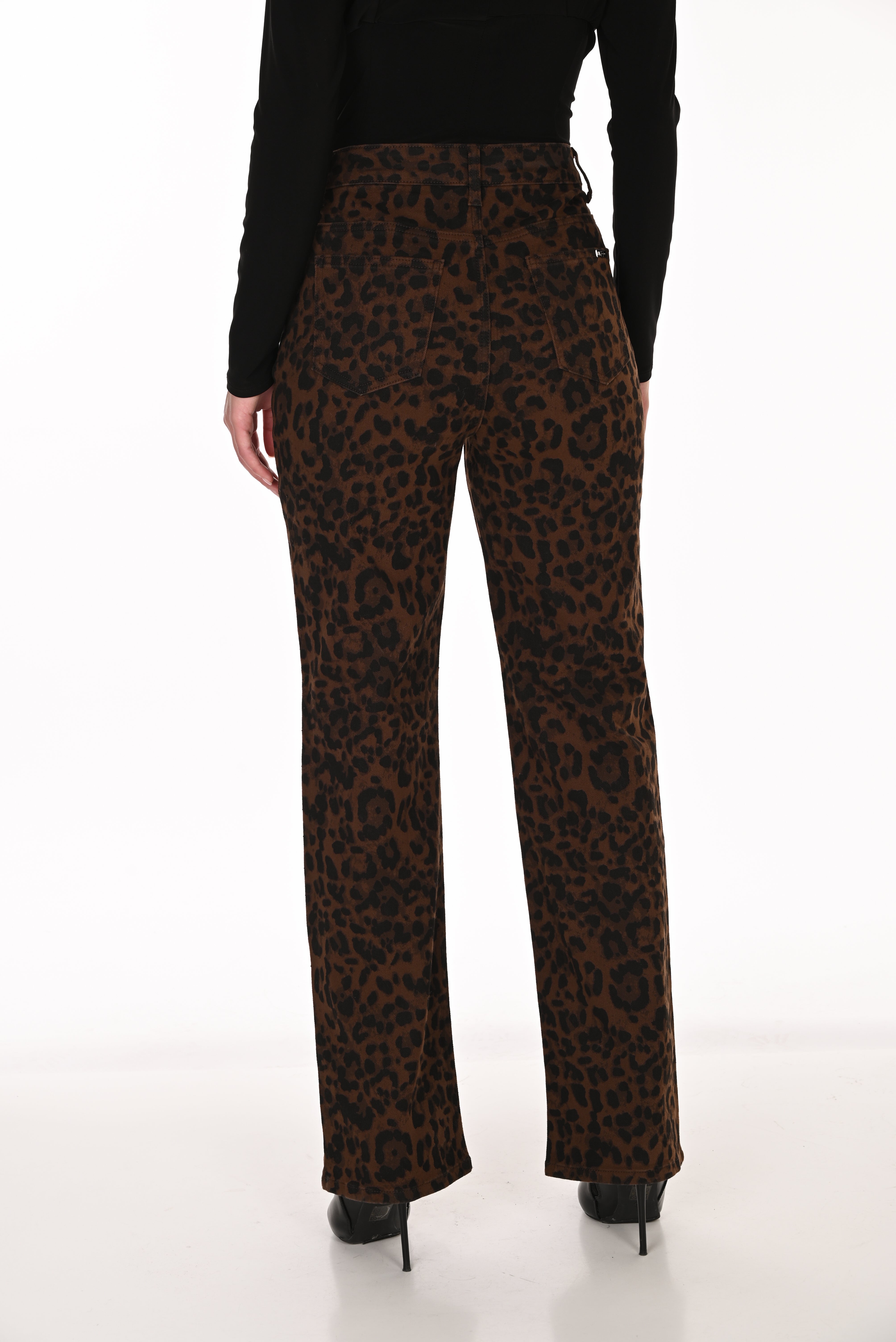 Leropard Print Jeans (263719)