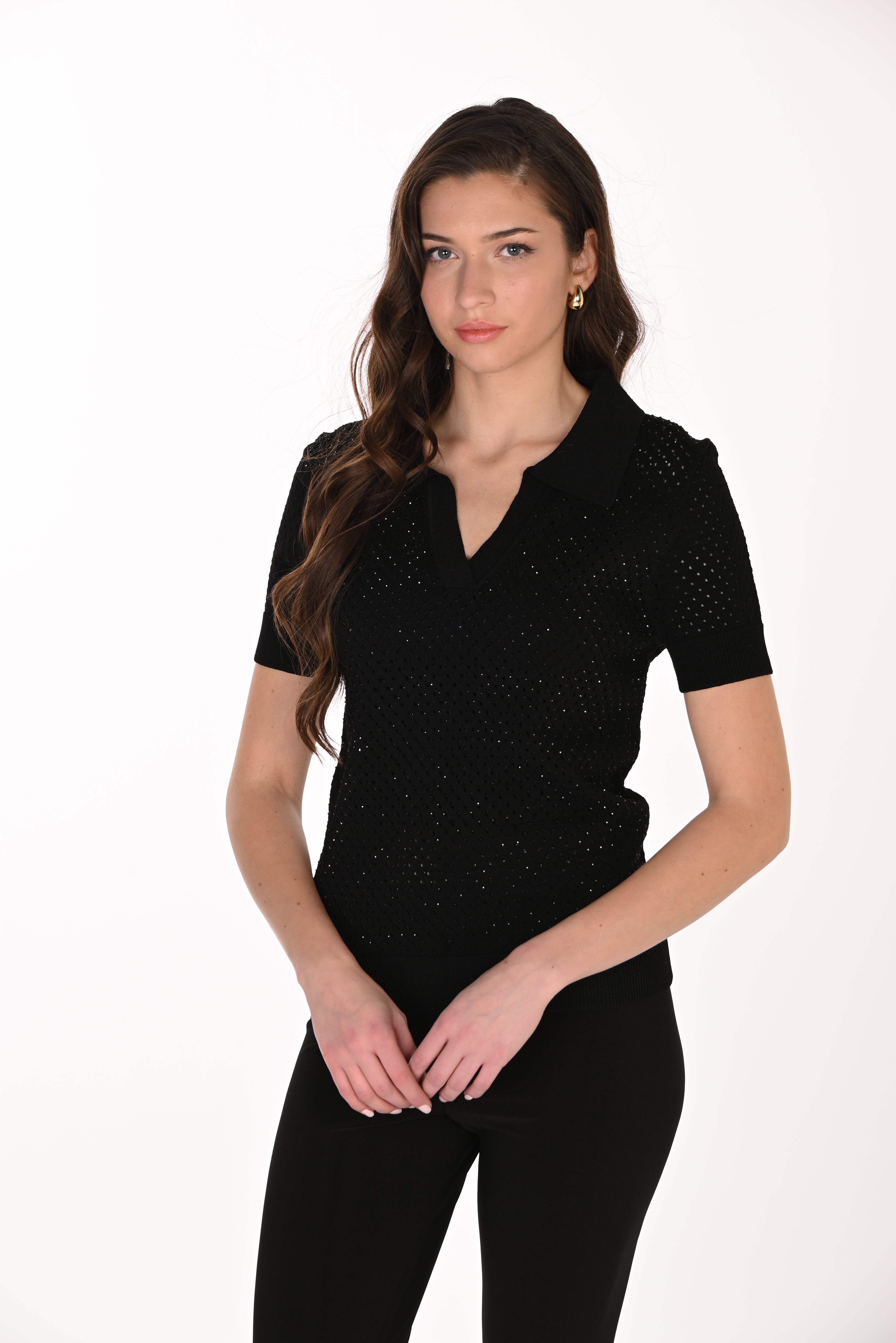 Short Sleeve Knit Top (263732)