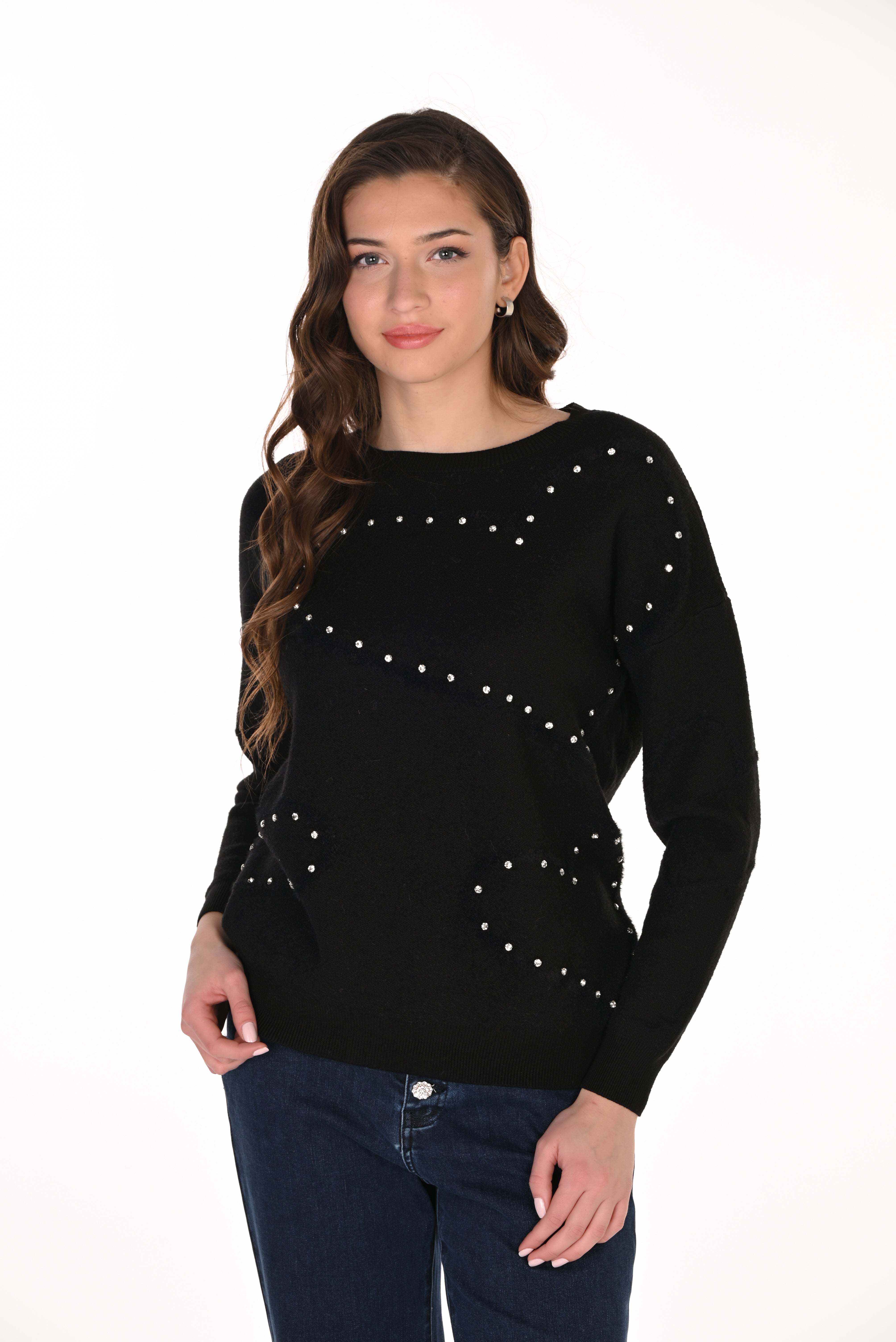 Embellished Heart Sweater