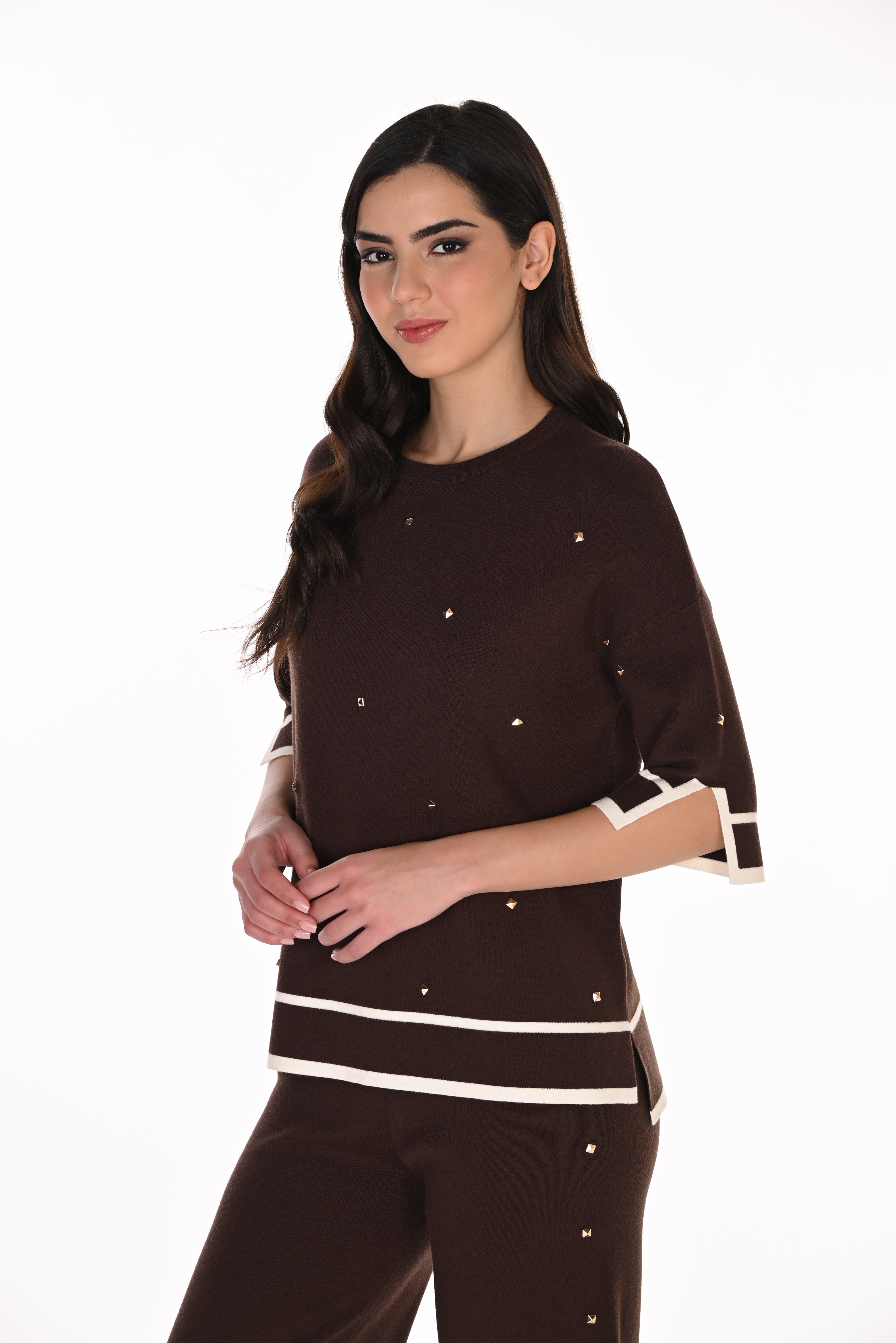 Short Sleeve Knit Top (263765)