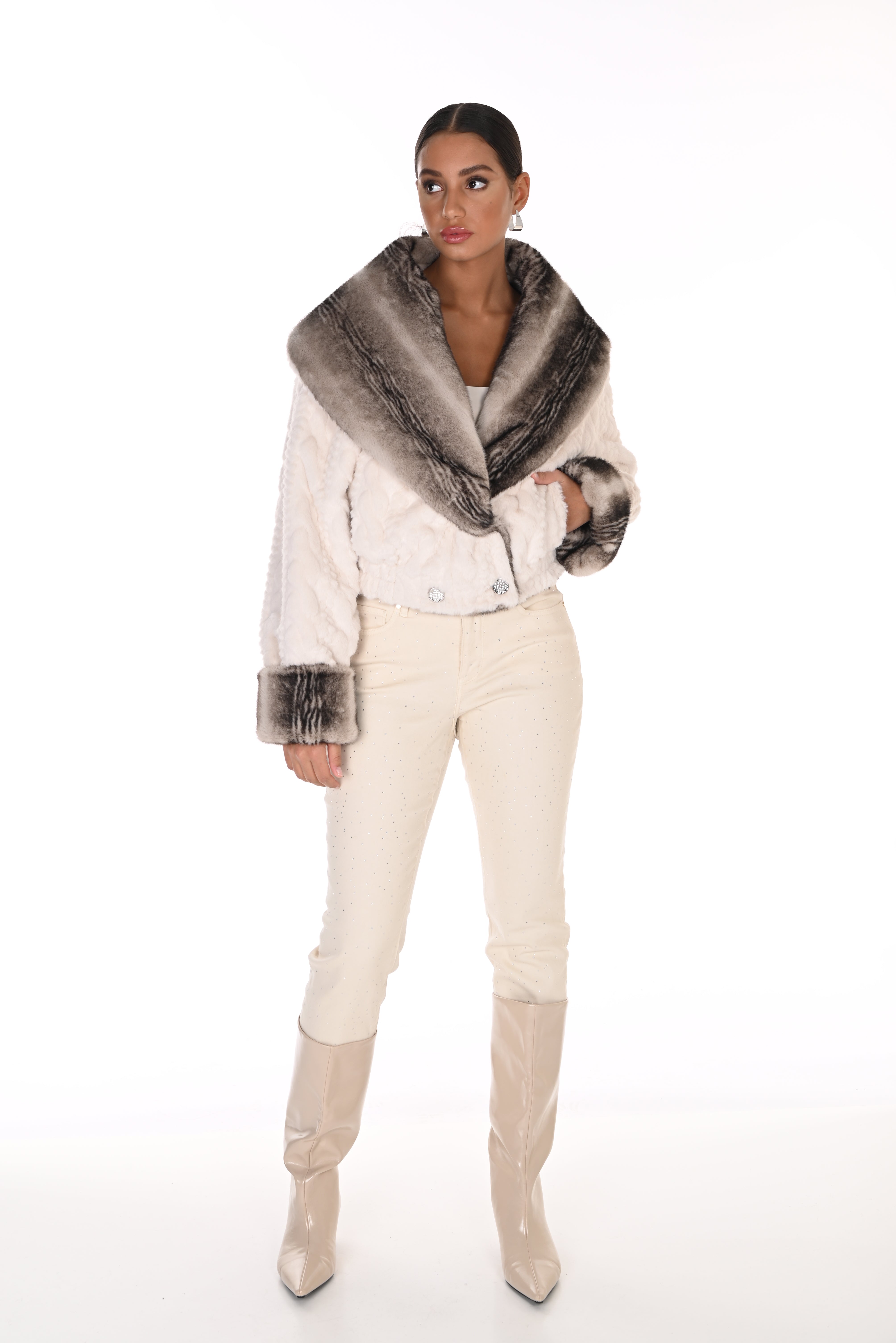 Reversible Faux Fur Coat (263799)