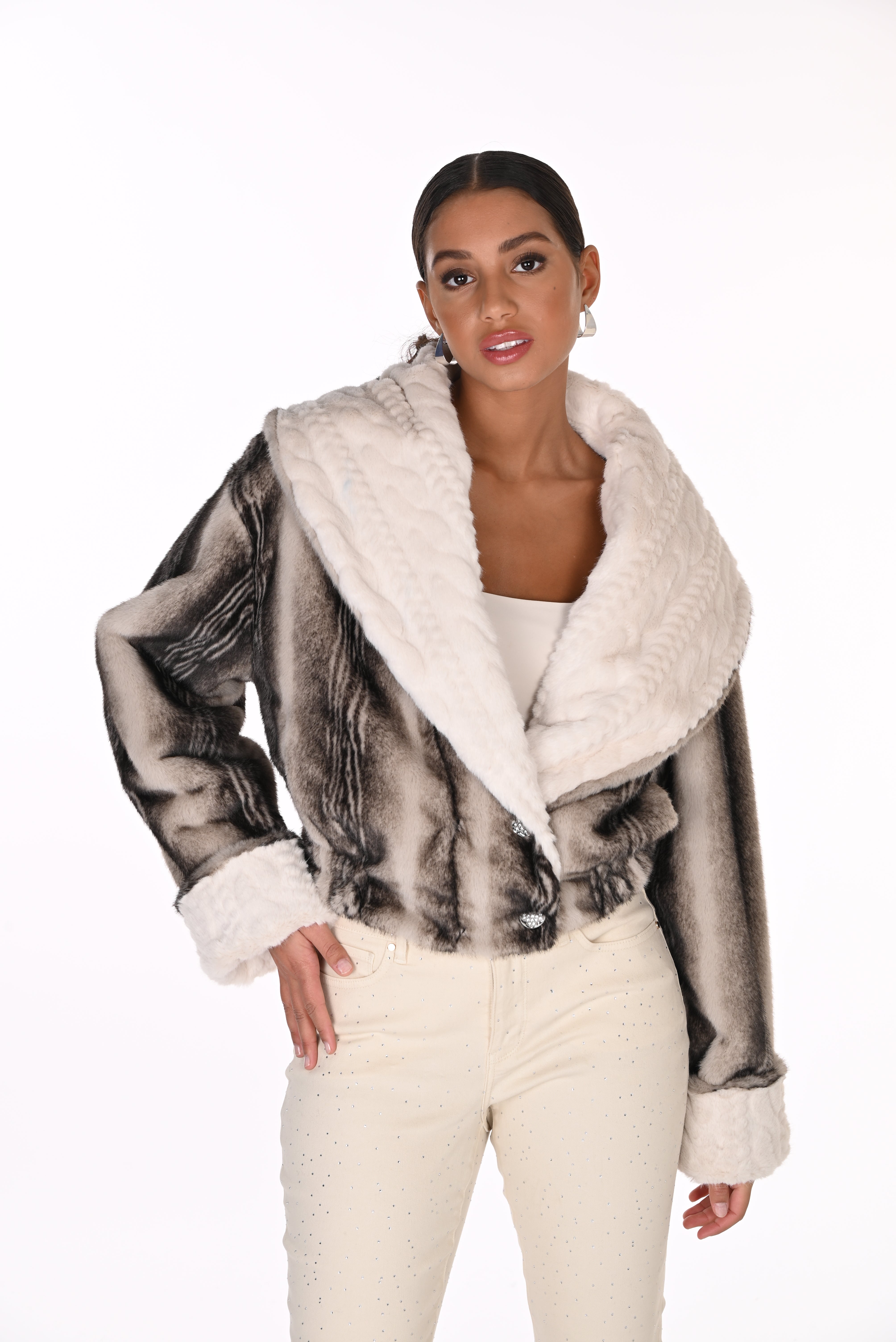 Reversible Faux Fur Coat (263799)