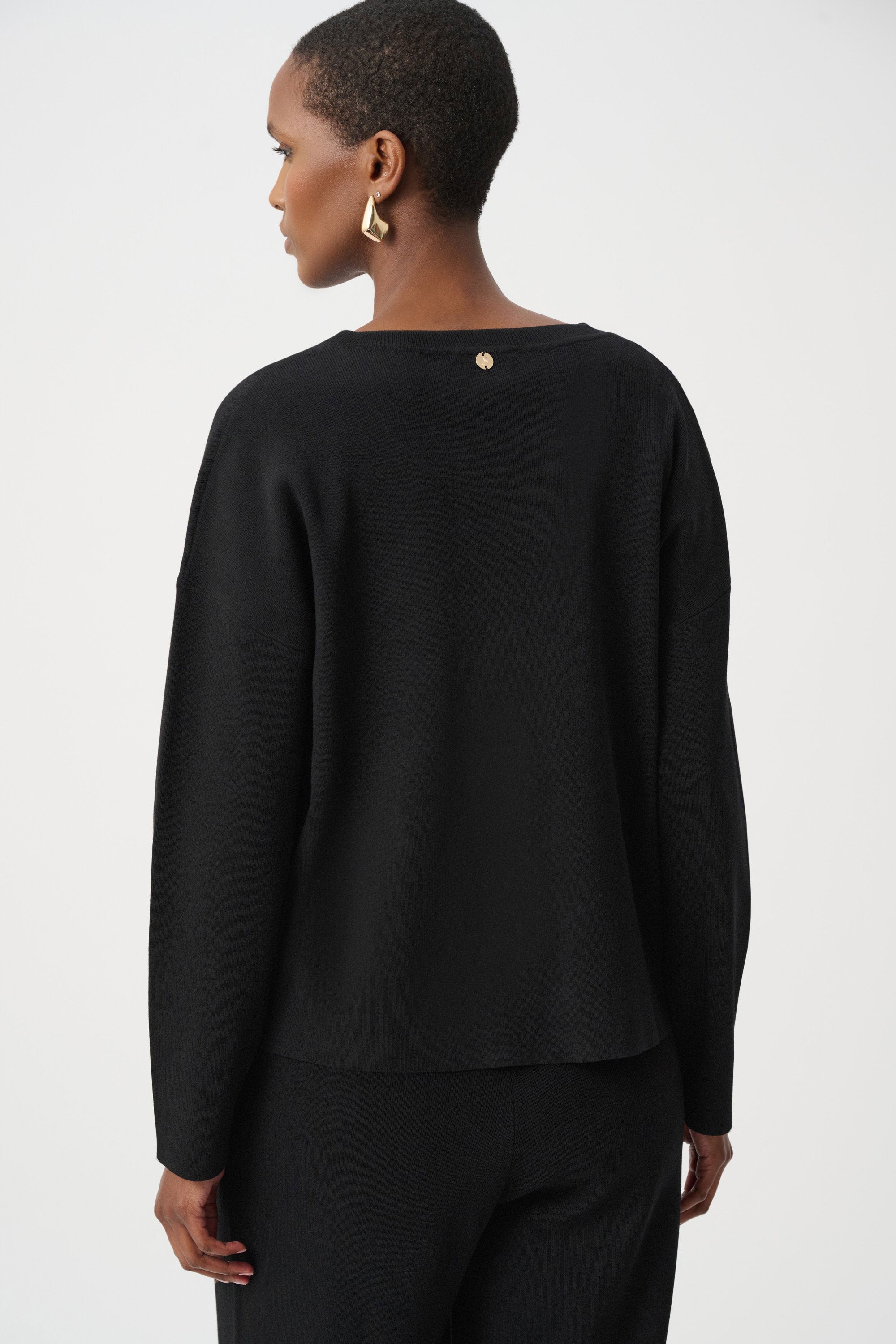 Asymmetric Sweater With Metal Stud Detail (263961)