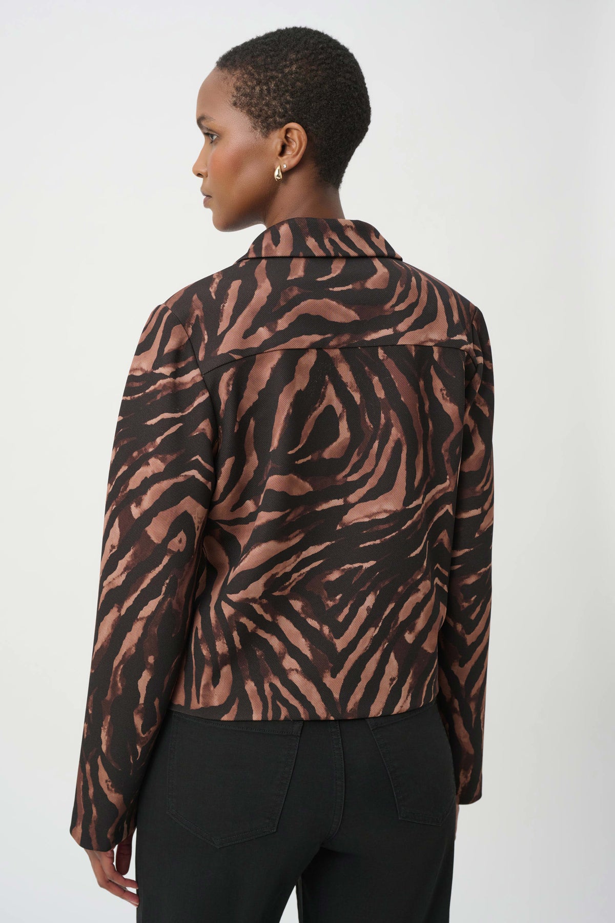 Animal Print Boxy Jacket (264042)