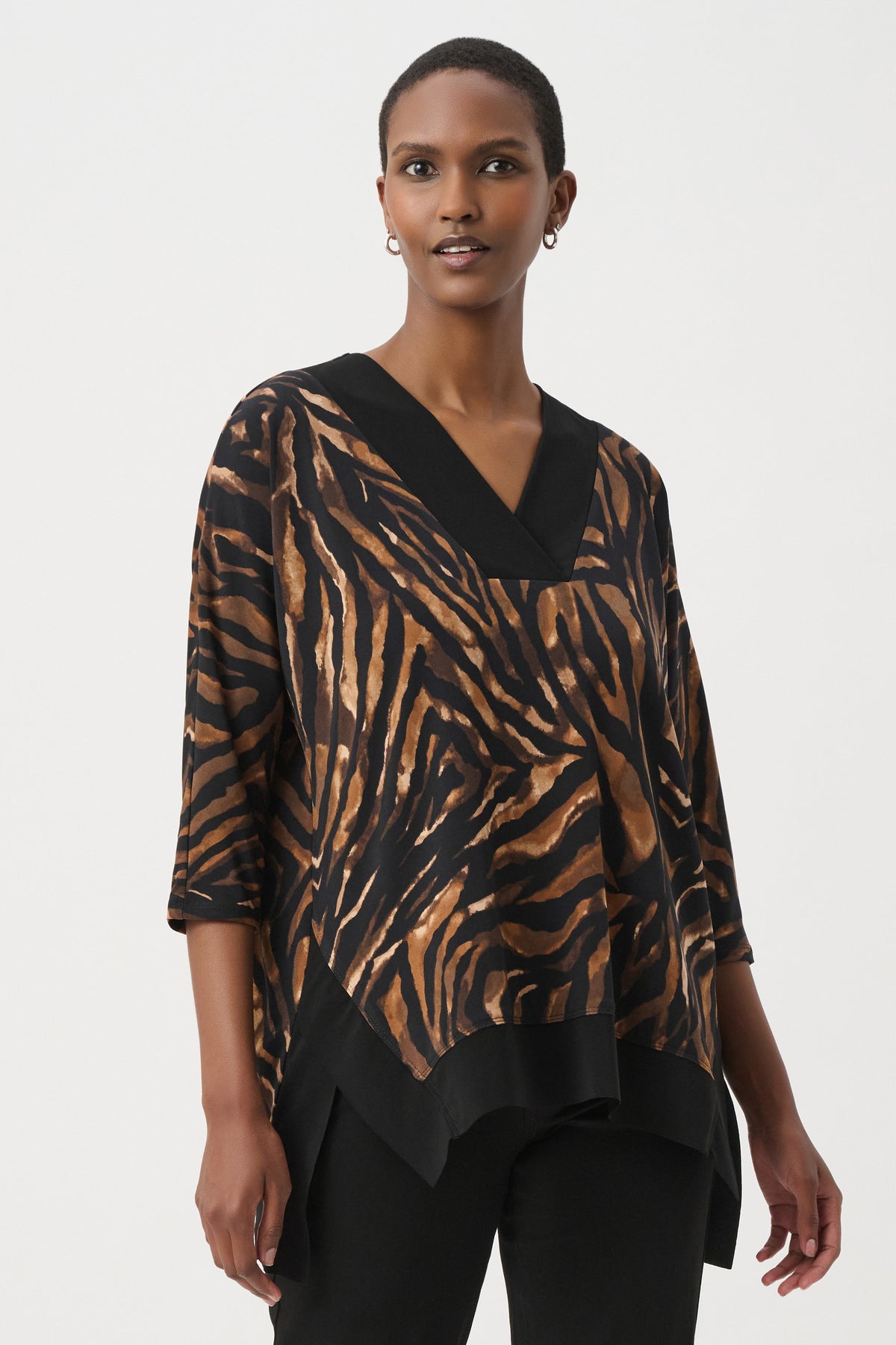 Animal Print V-Neck Tunic (264227)