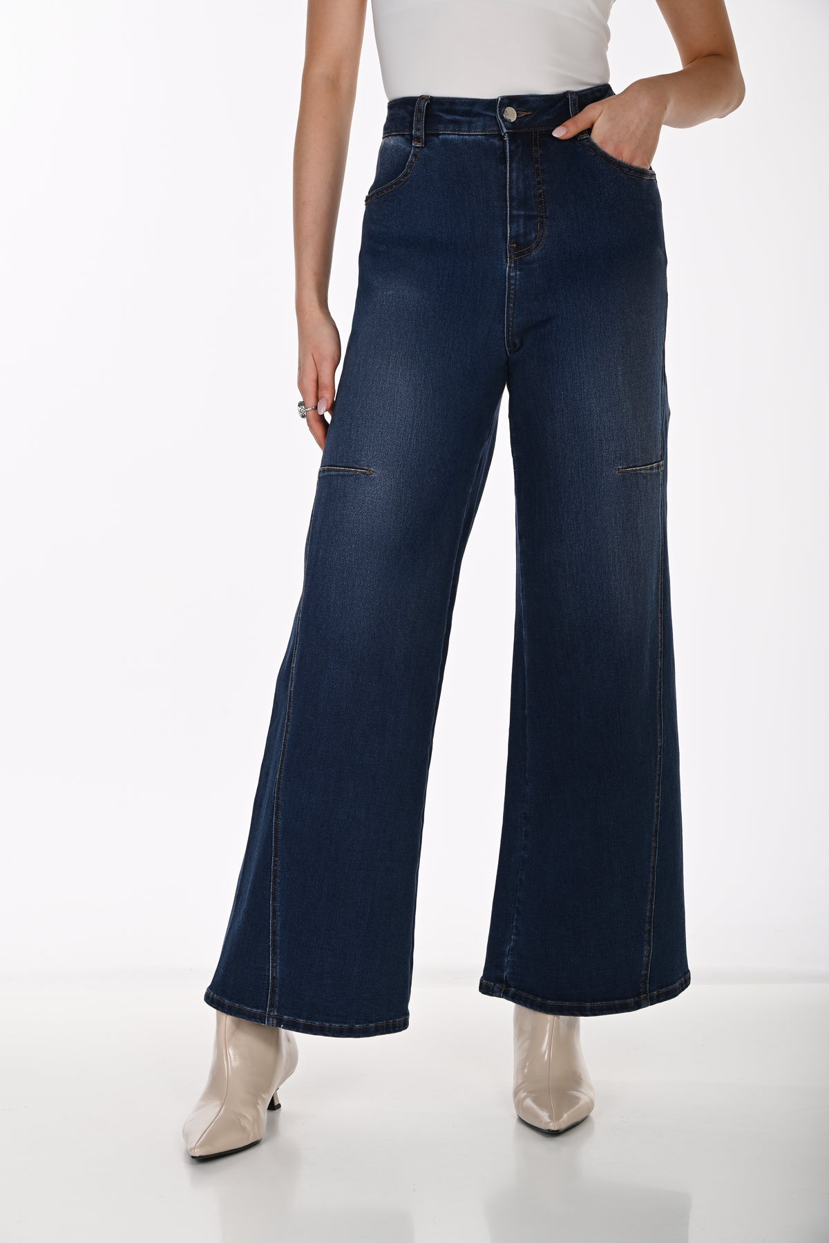 Flared Denim Jeans (264856)