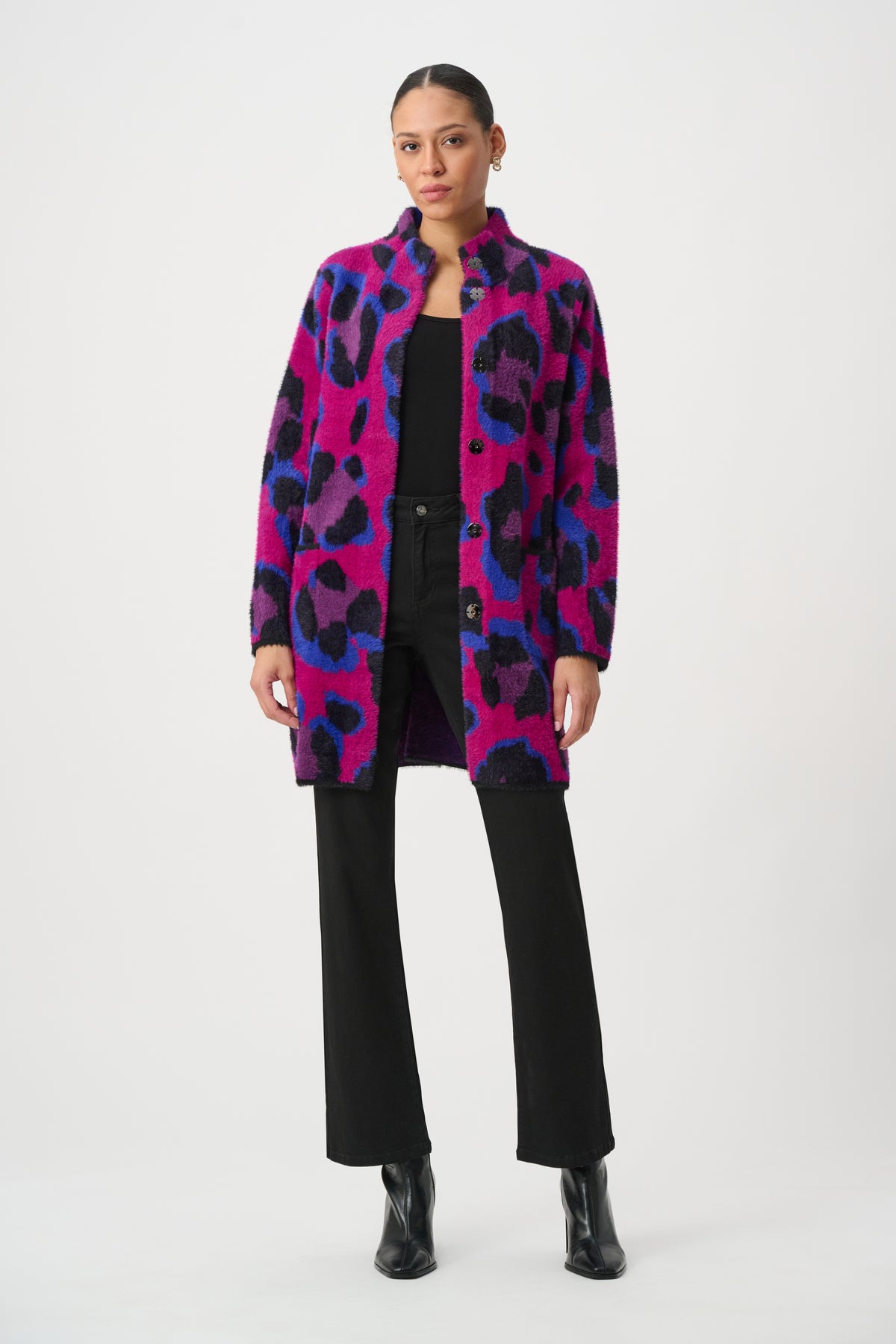 Leopard Print Button Coat Style (264922)