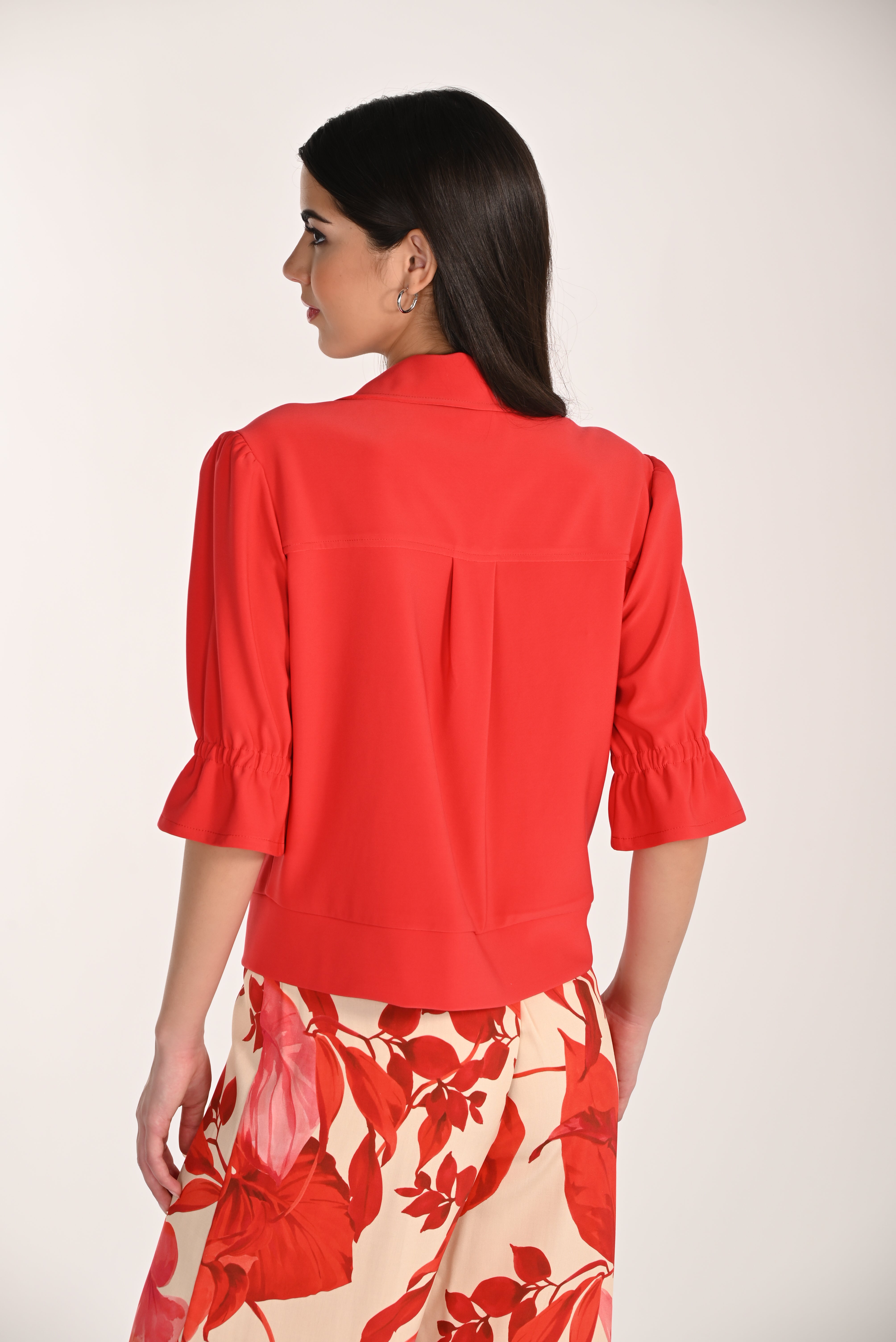 Zip Front Short Sleeve Jacket (266045)