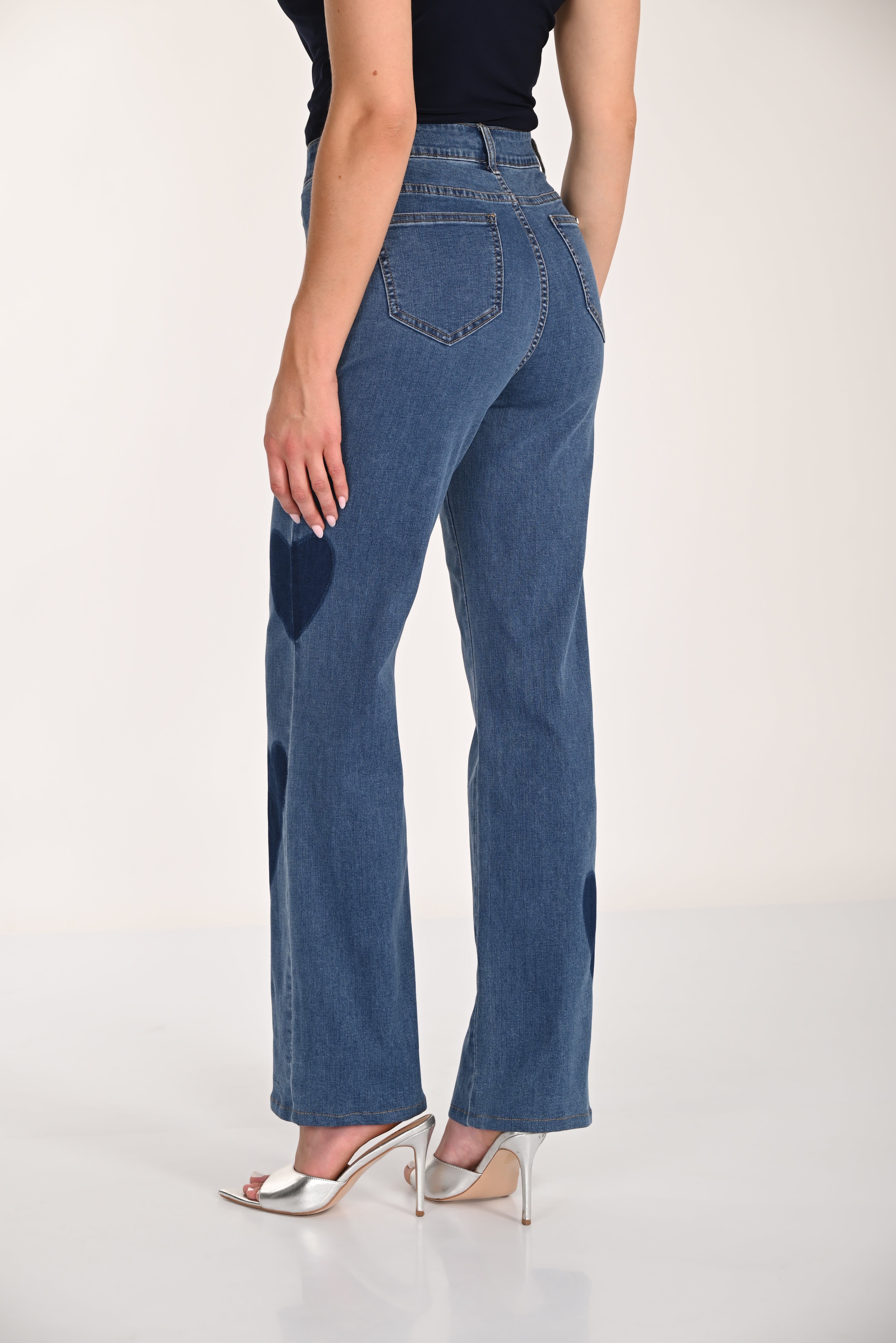 Heart Print Jeans (266512)