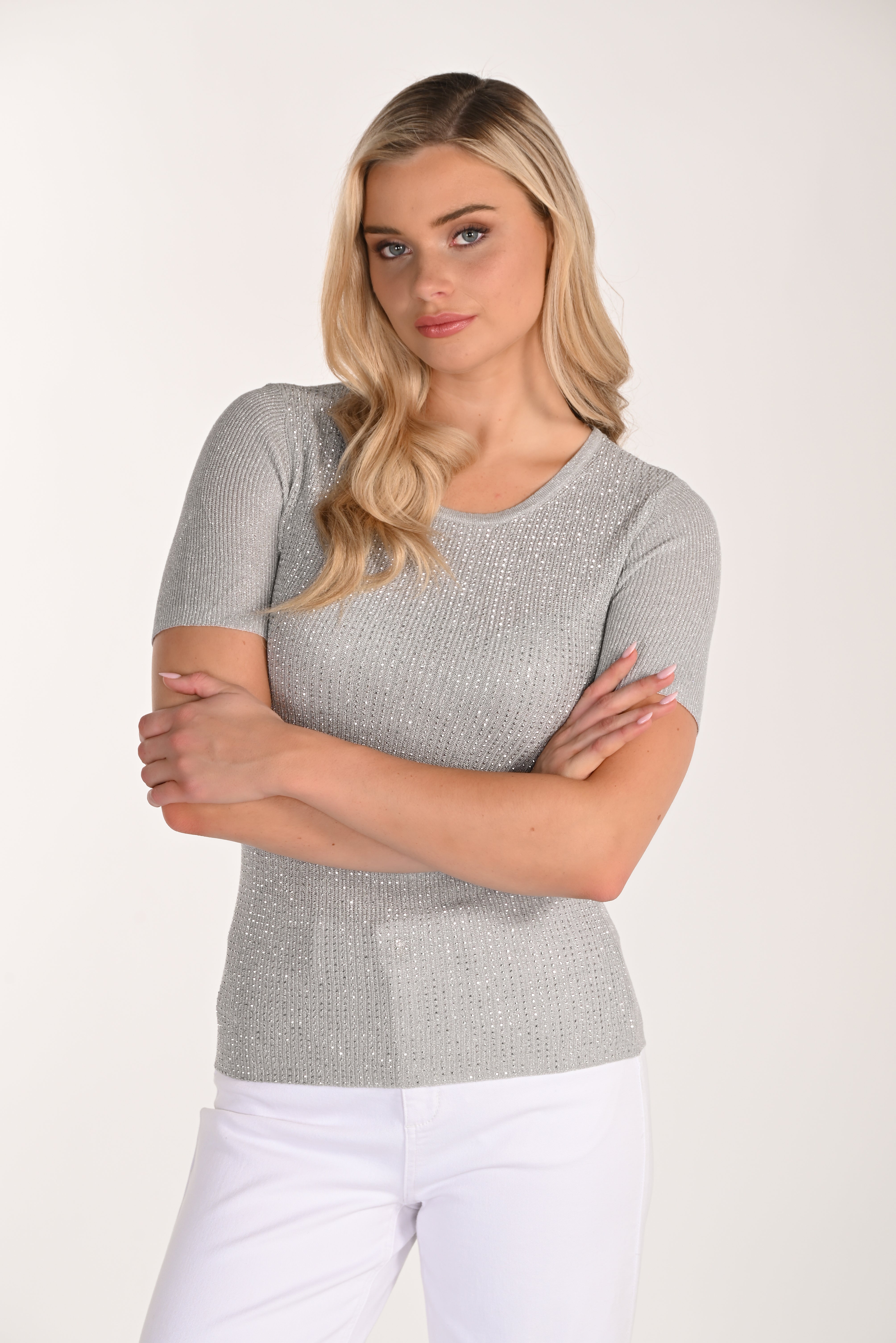 Knit Metallic T-Shirt (266563)