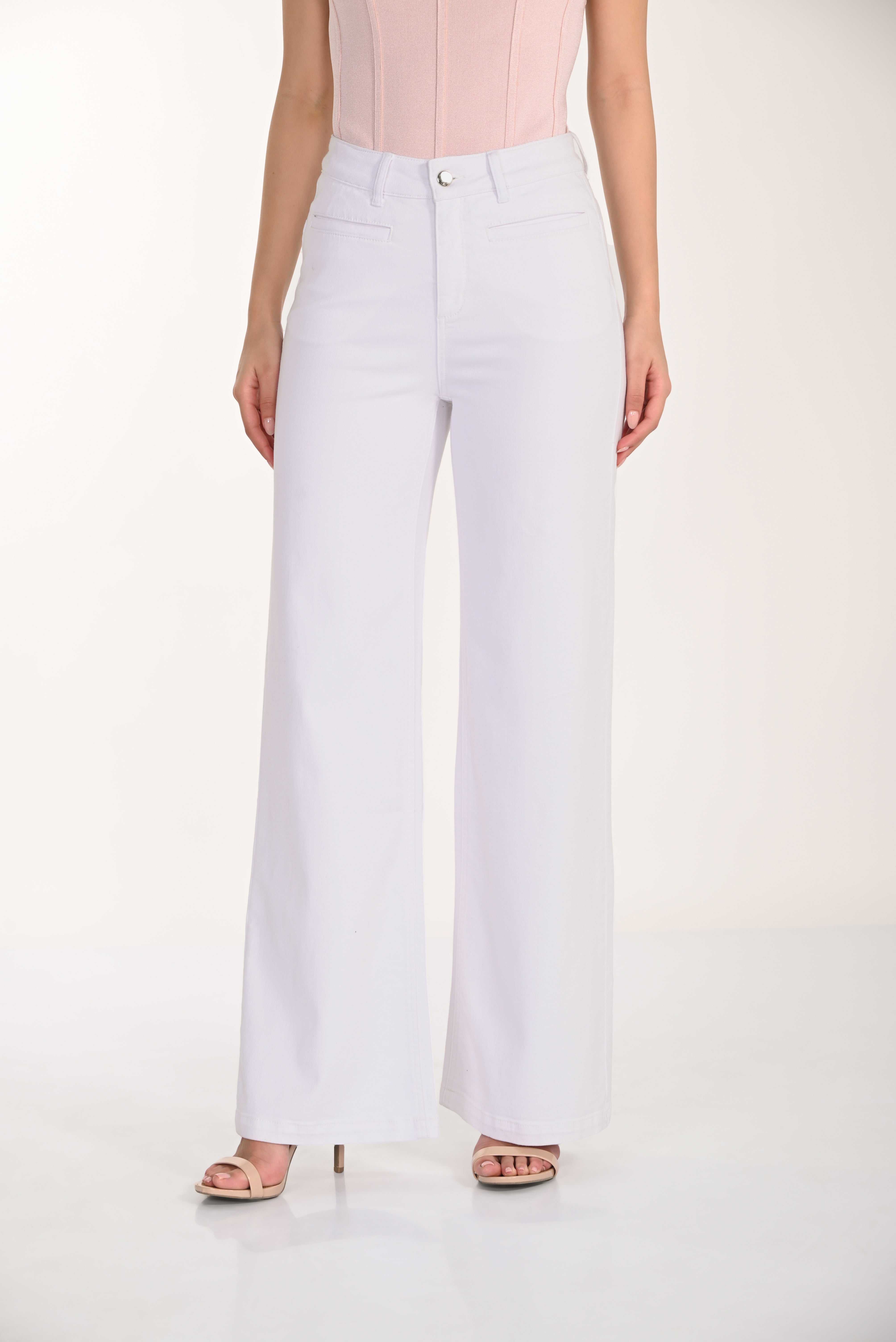 Off White Wide Leg Denim (266597)