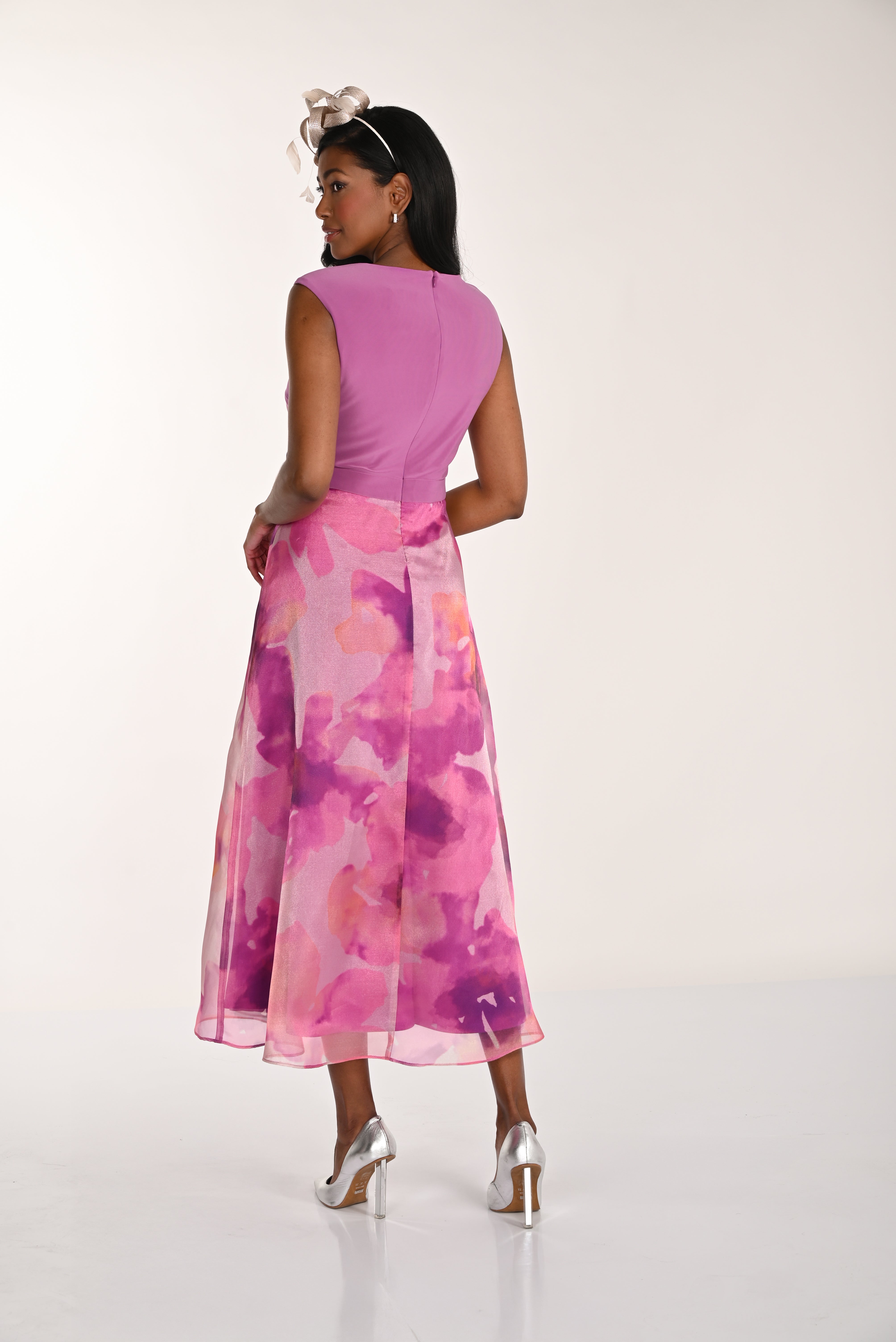 Floral Skirt Cocktail Dress (FL1214)