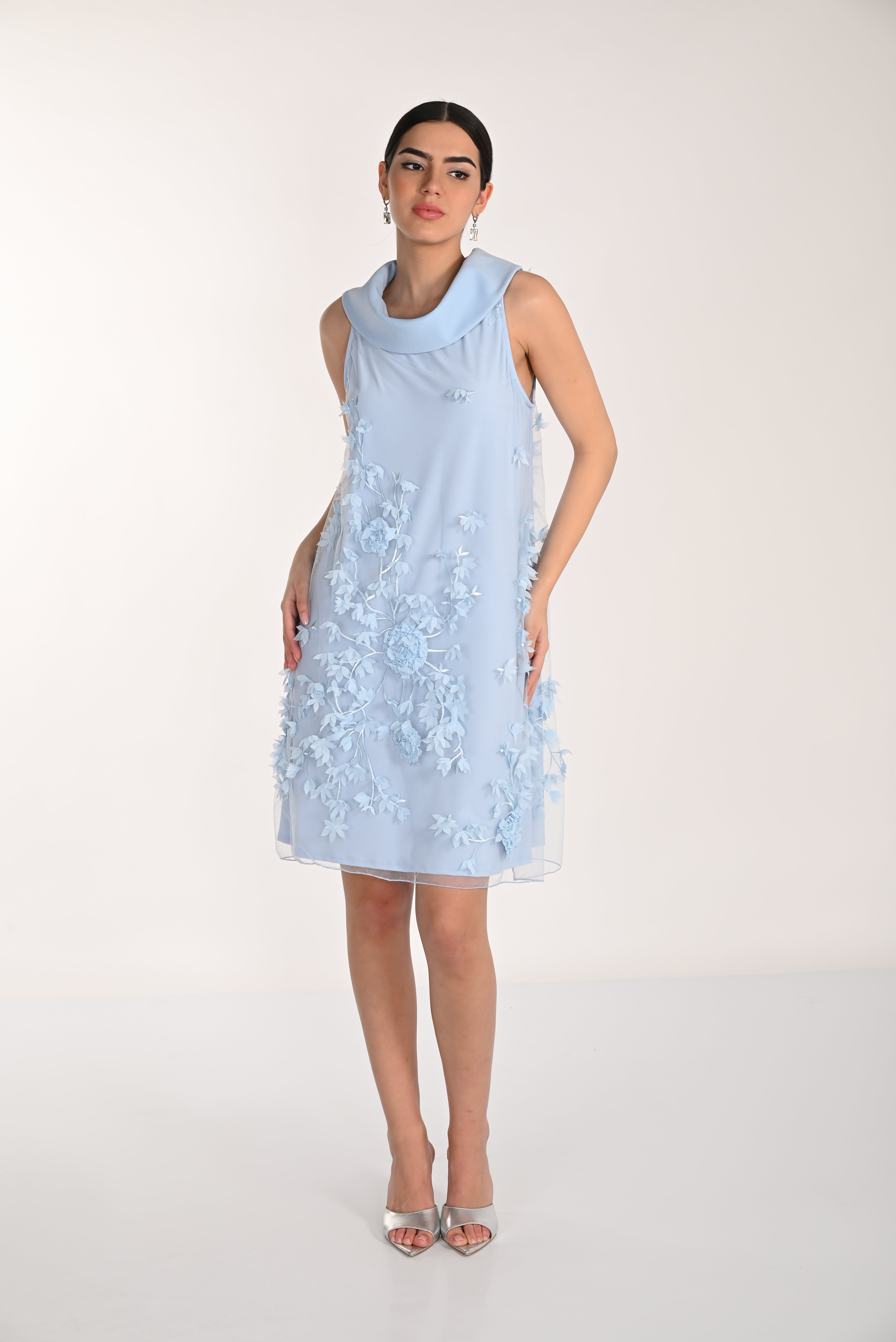 3D Floral Cocktail Dress (FL0214)