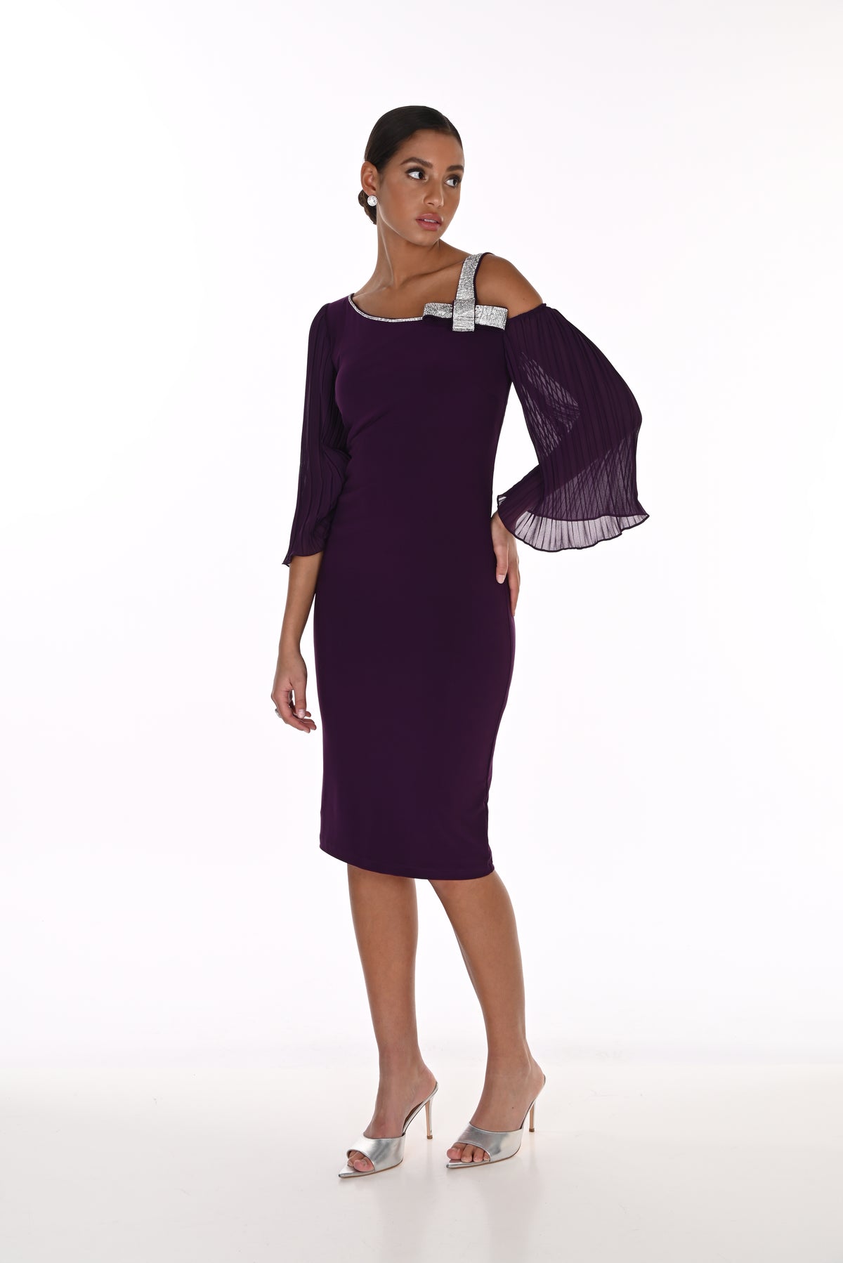 Cold Shoulder Cocktail Dress (FL0229)