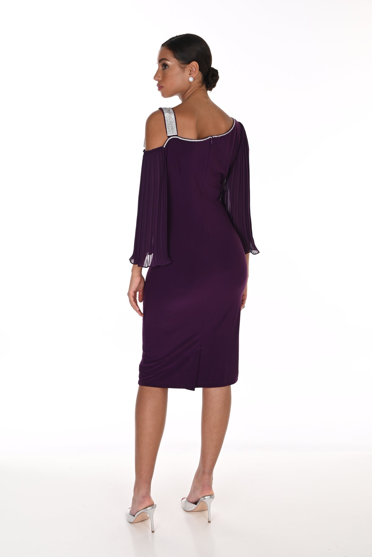 Cold Shoulder Cocktail Dress (FL0229)