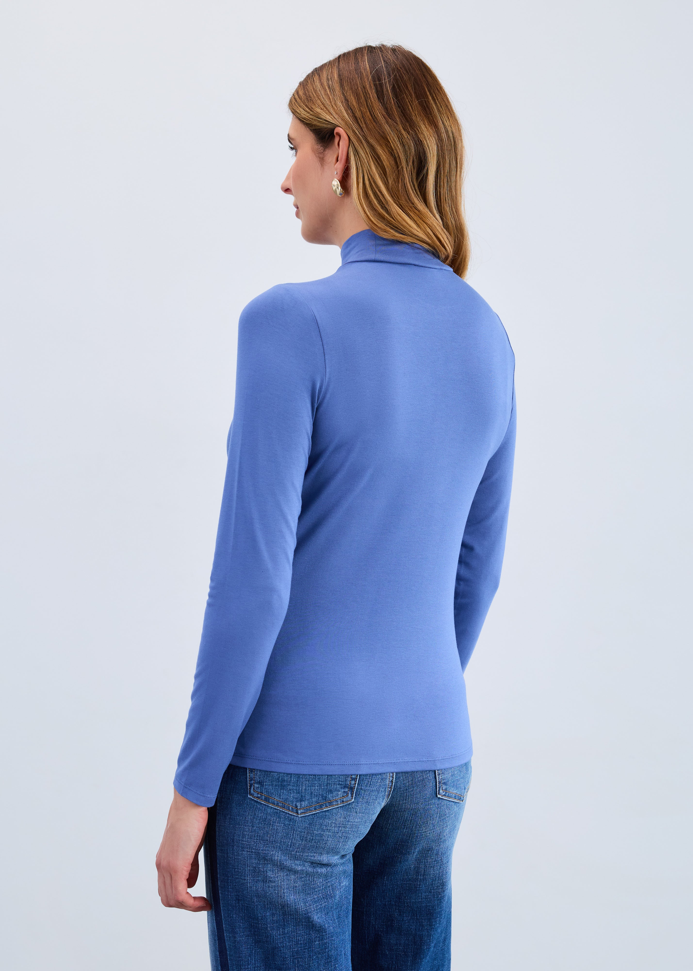 Long Sleeve Mock Neck Top (3056756)