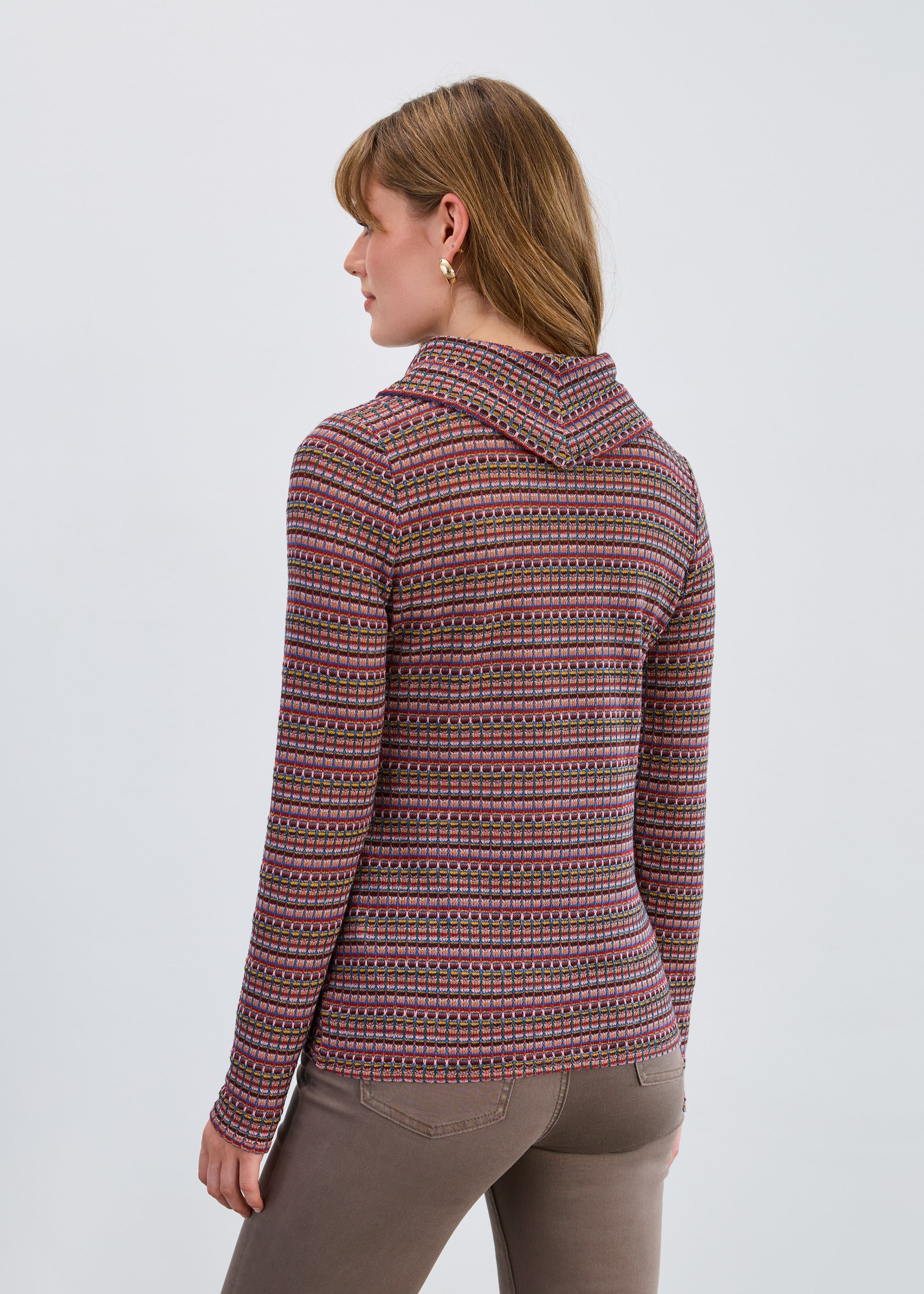 Long Sleeve Cowl Neck Top (3121305)