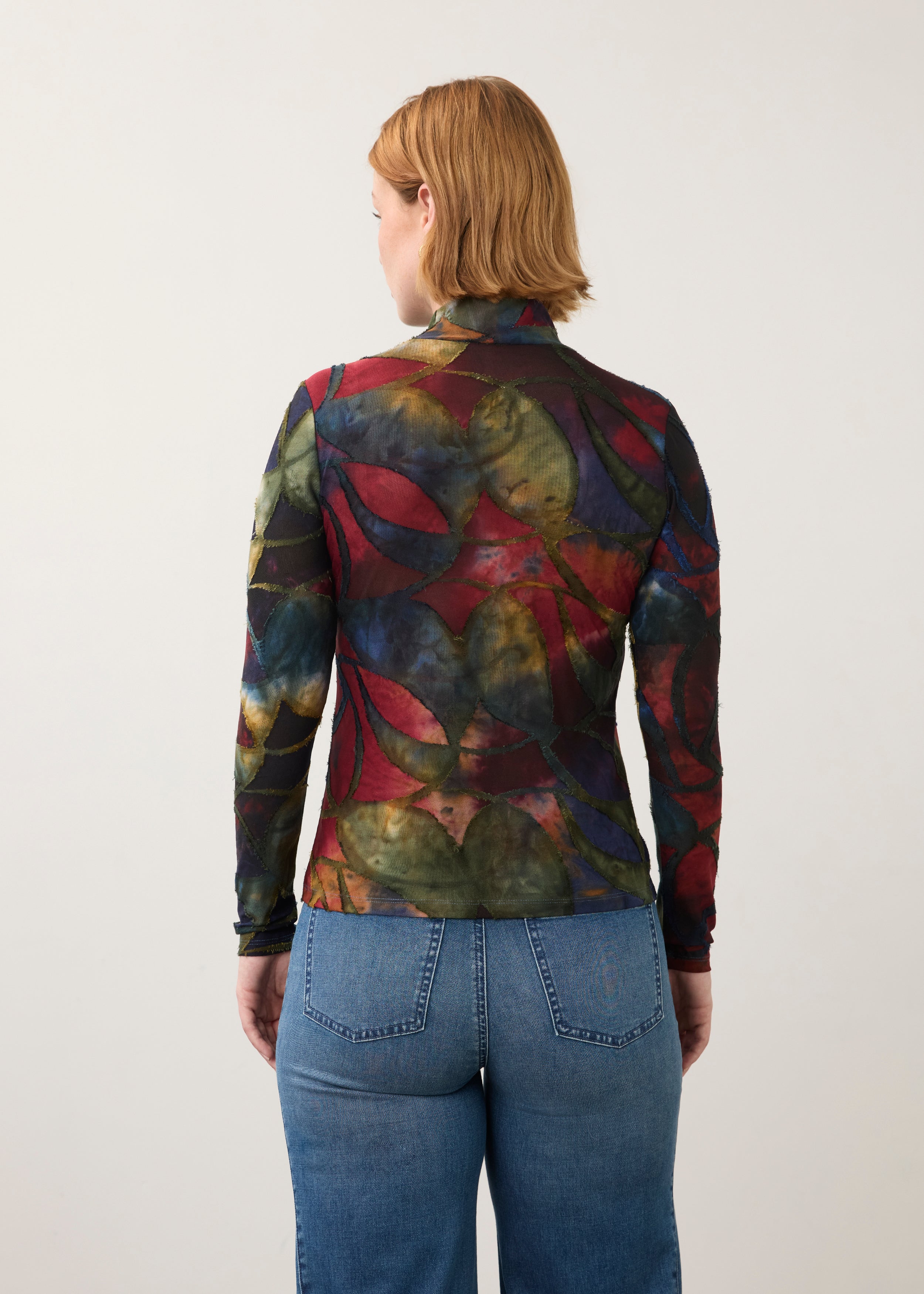 Long Sleeve Mock Neck Top (3642126)