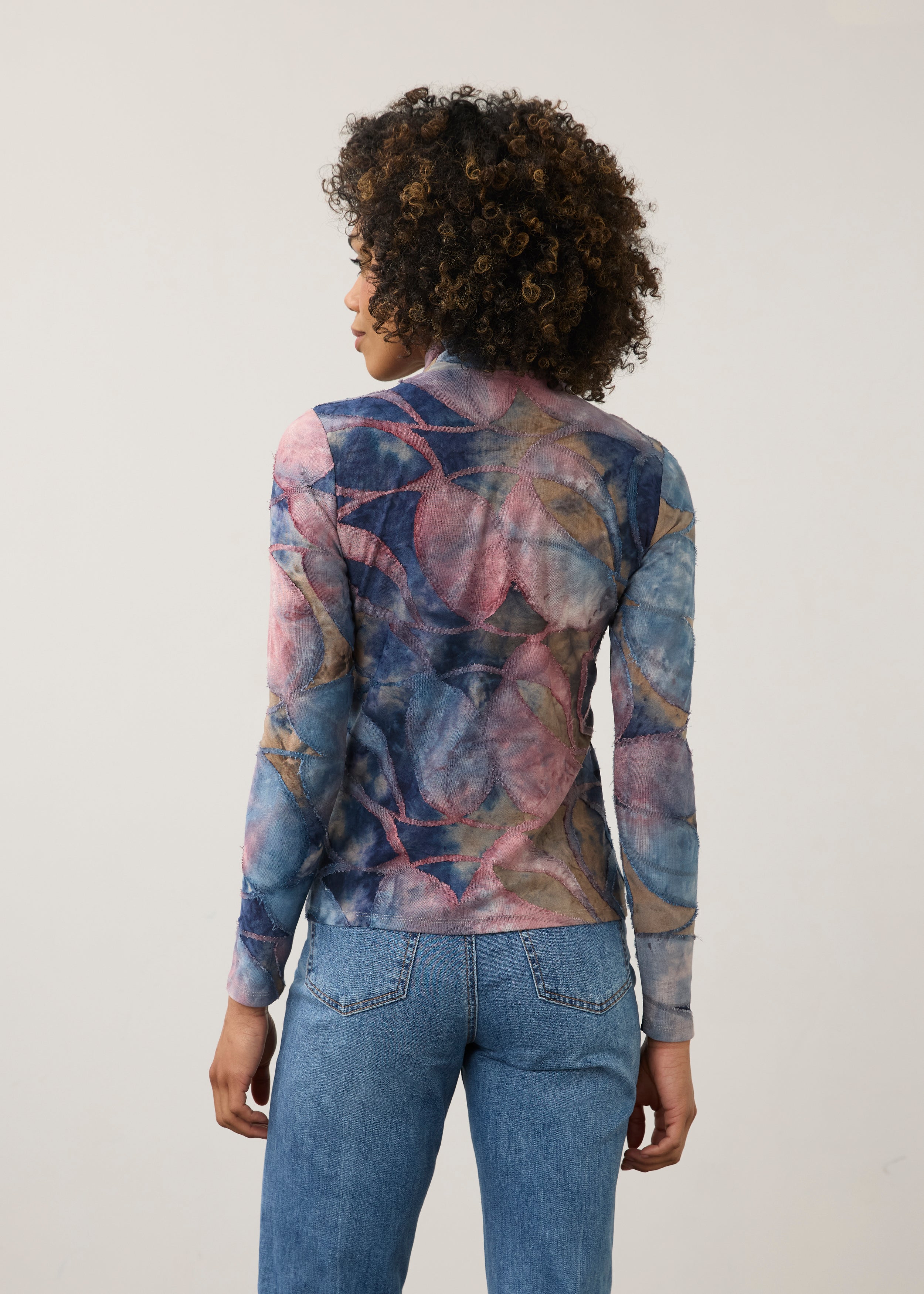 Long Sleeve Mock Neck Top (3642126)