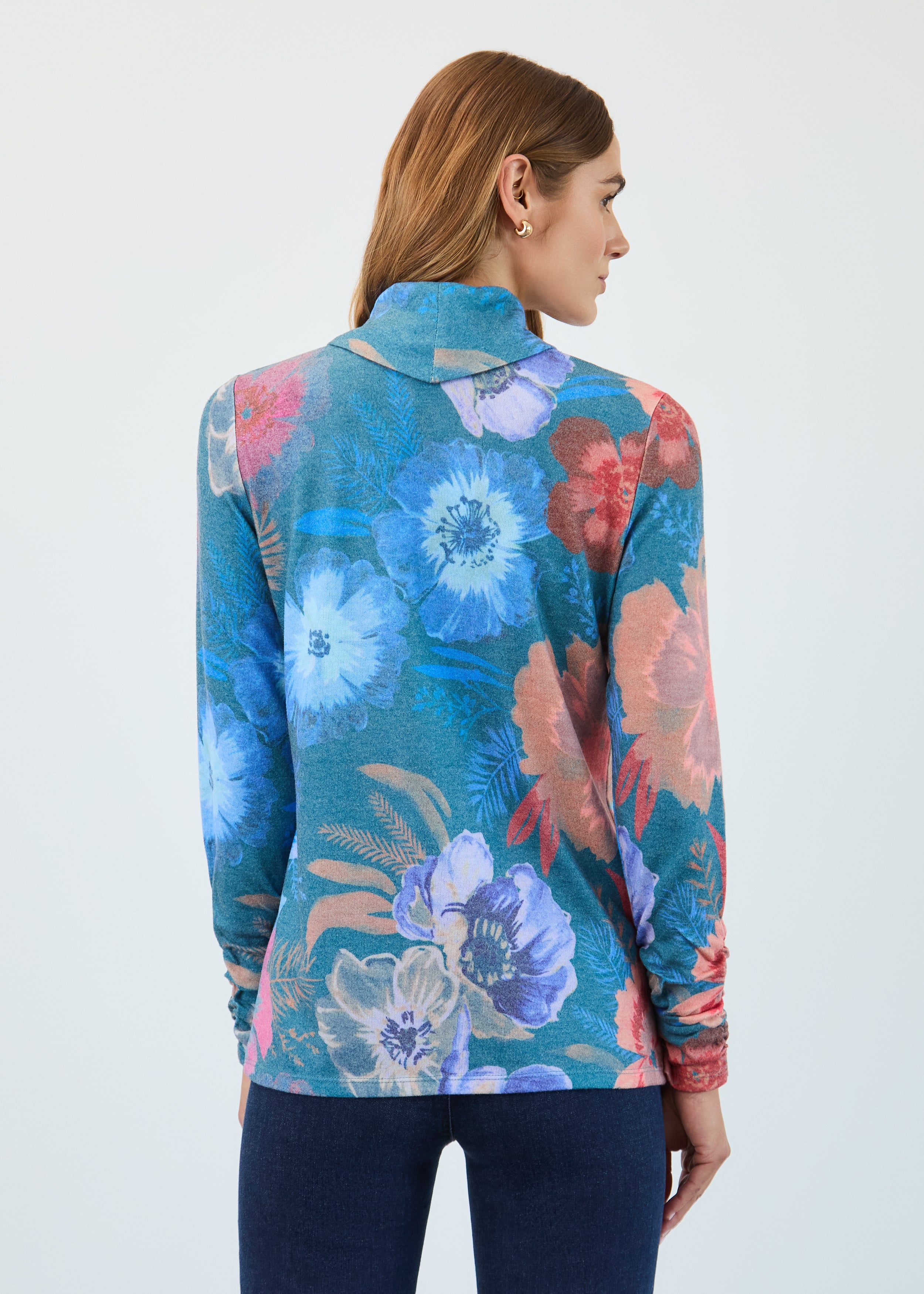 Long Sleeve Cowl Neck Top (3866742)
