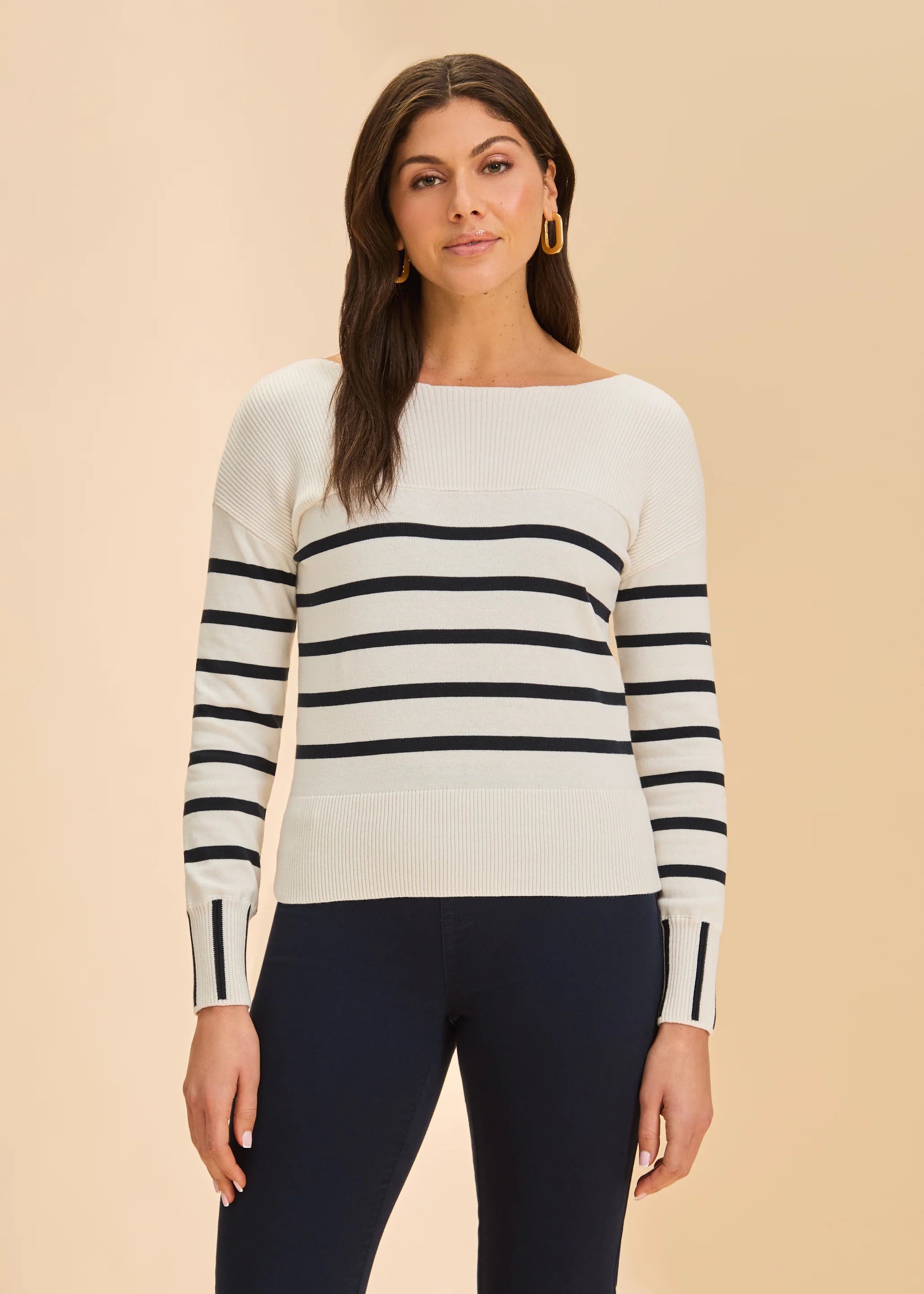Long Sleeve Stripe Sweater (1955314)
