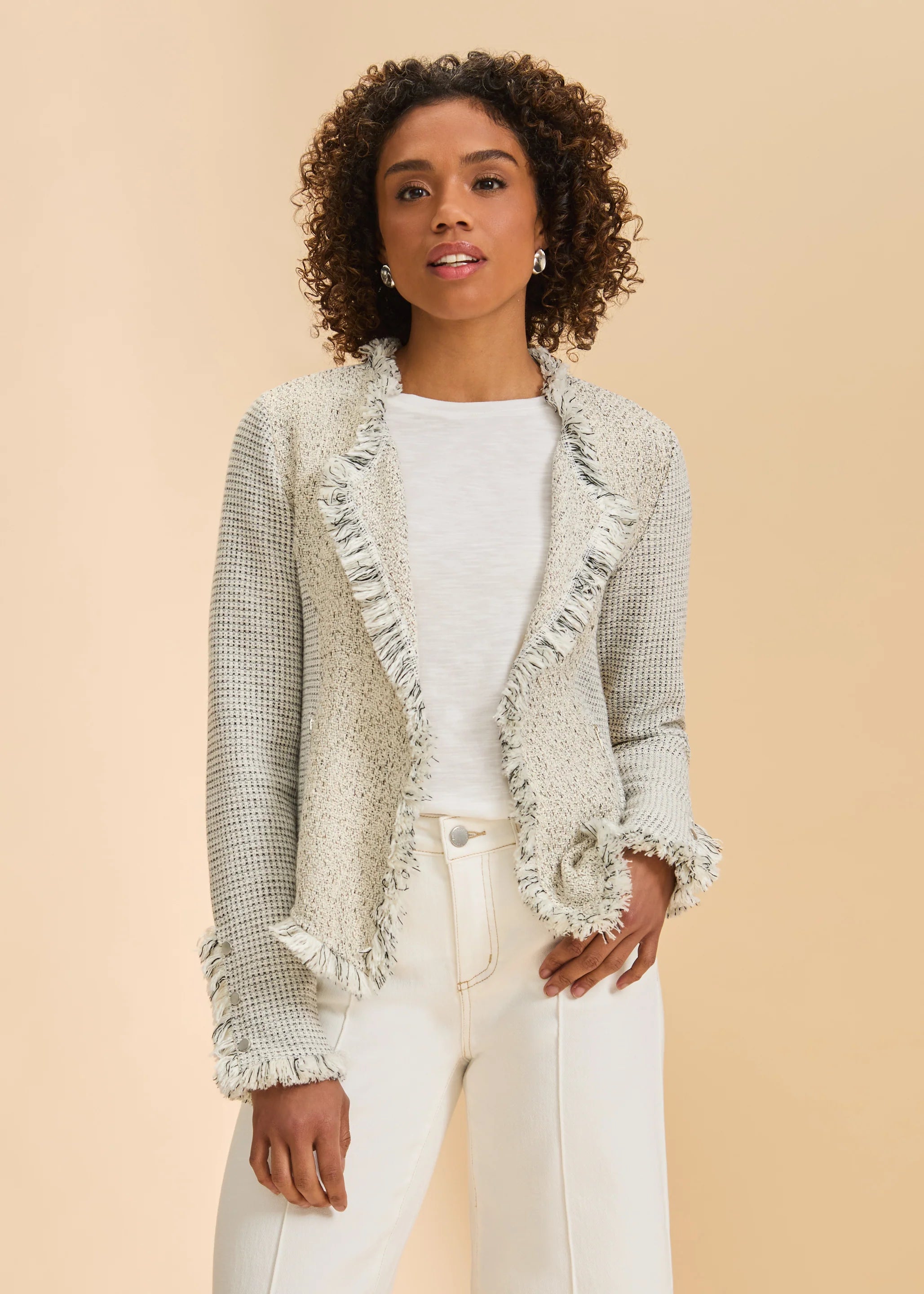 Deconstructed Knit Tweed Jacket (1927190)