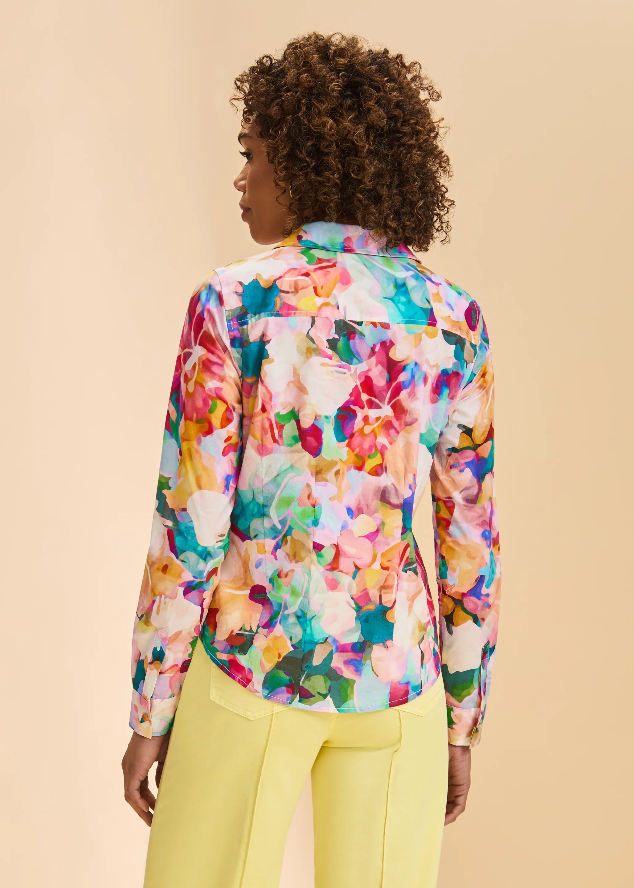 Long Sleeve Split Neck Shirt (7242623)