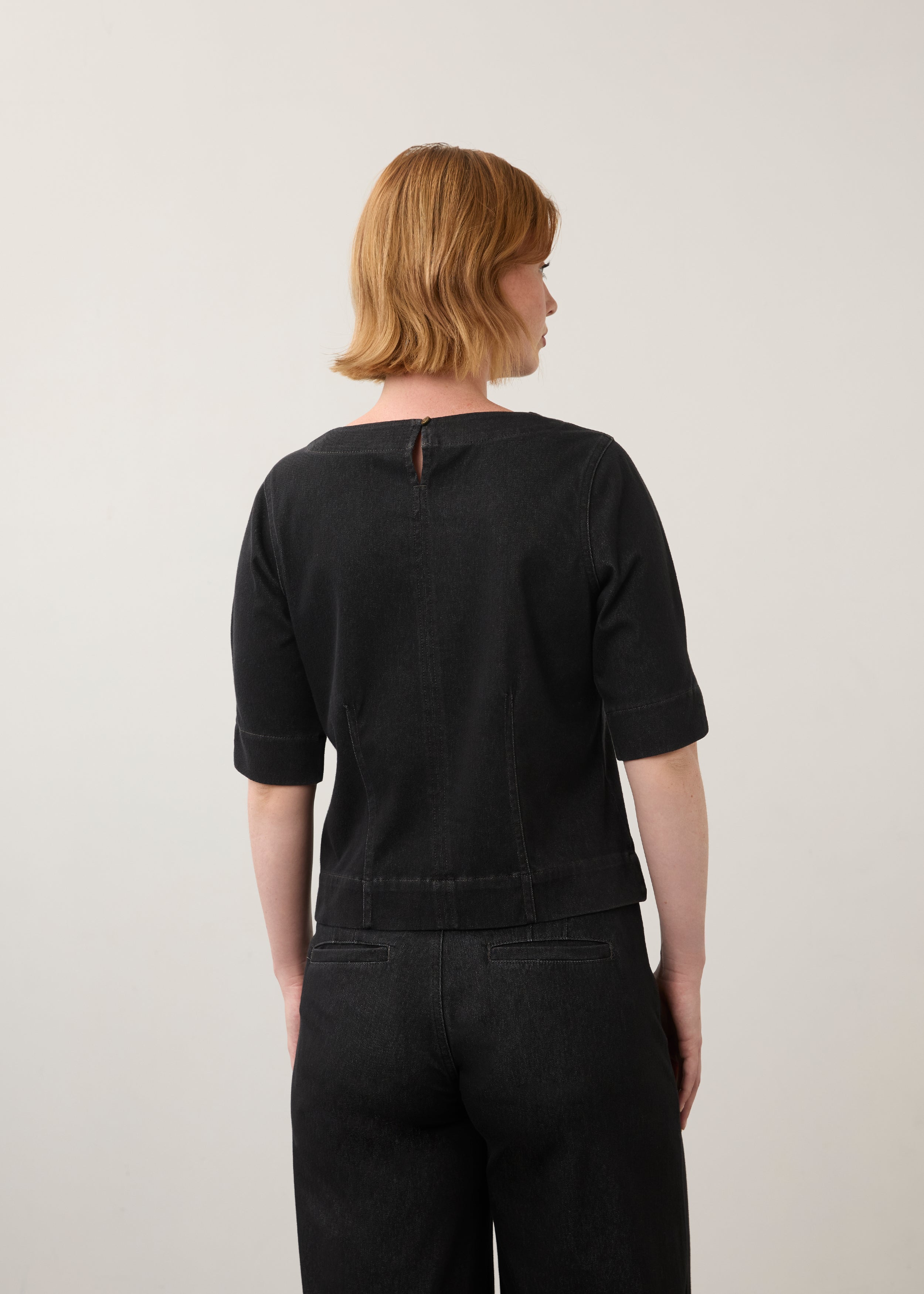Fitted Elbow Sleeve Top (7021131)