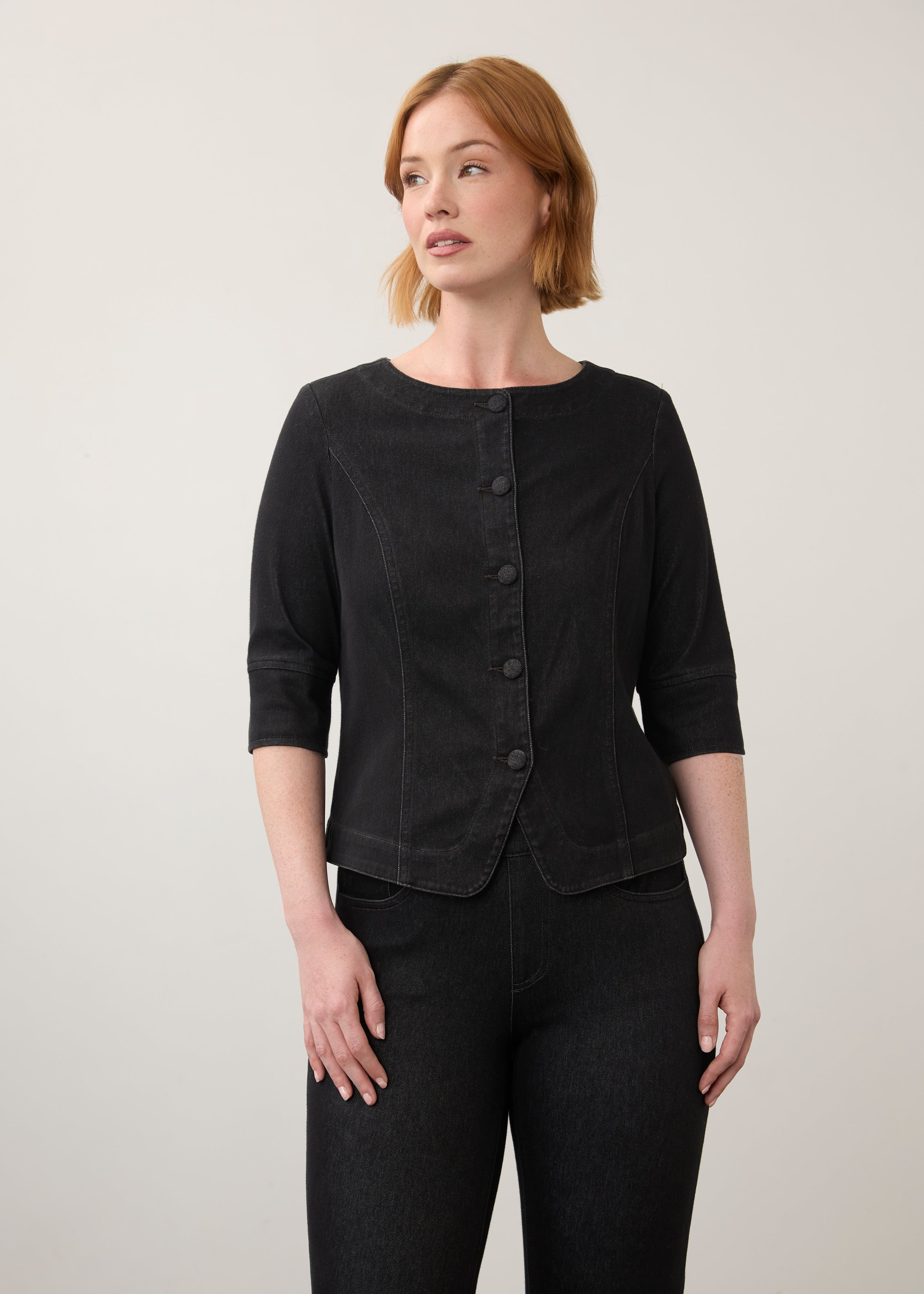 3/4 Sleeve Shirt Jacket (7023131)