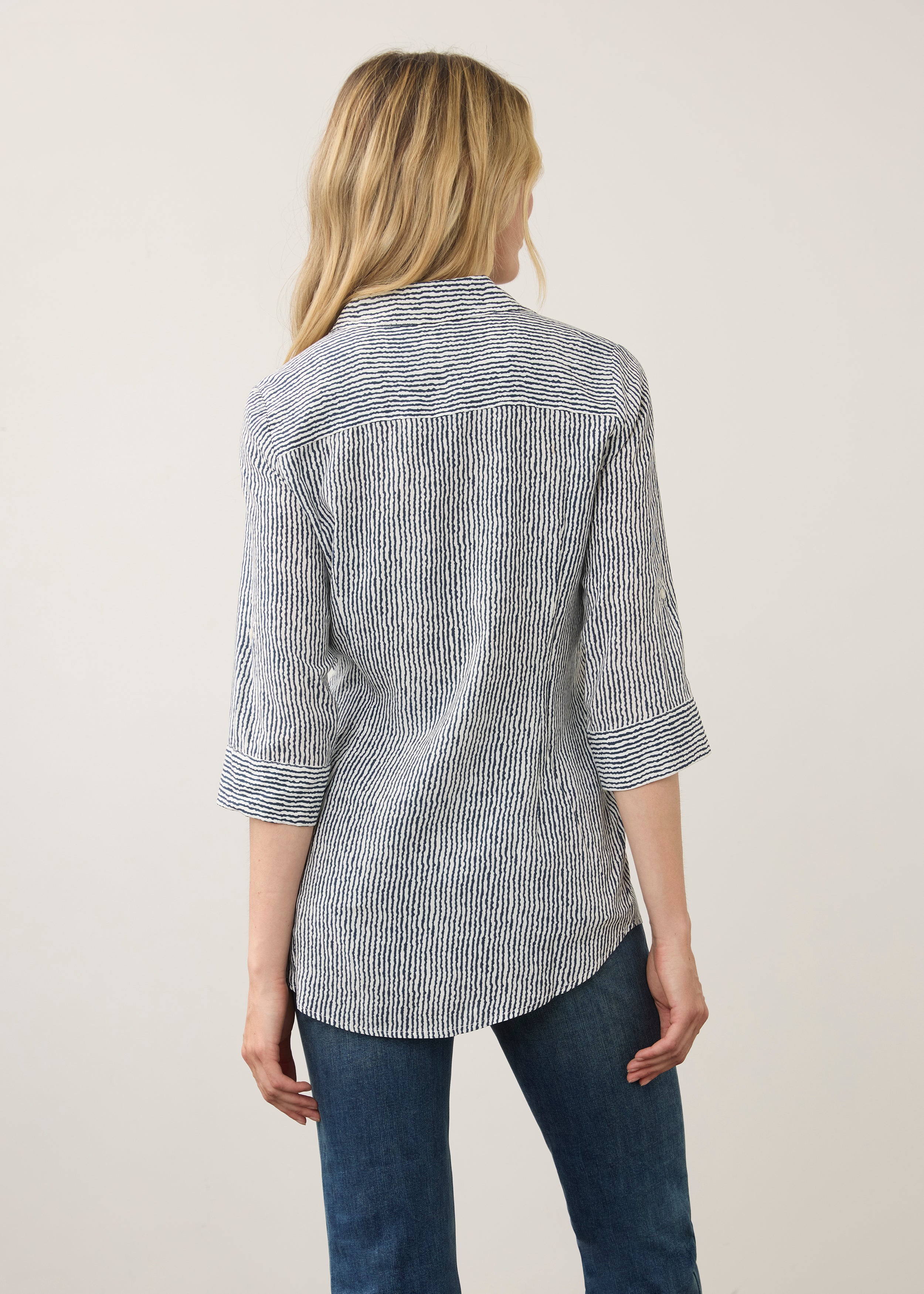 Long Sleeve Stripe Tunic (7386397)