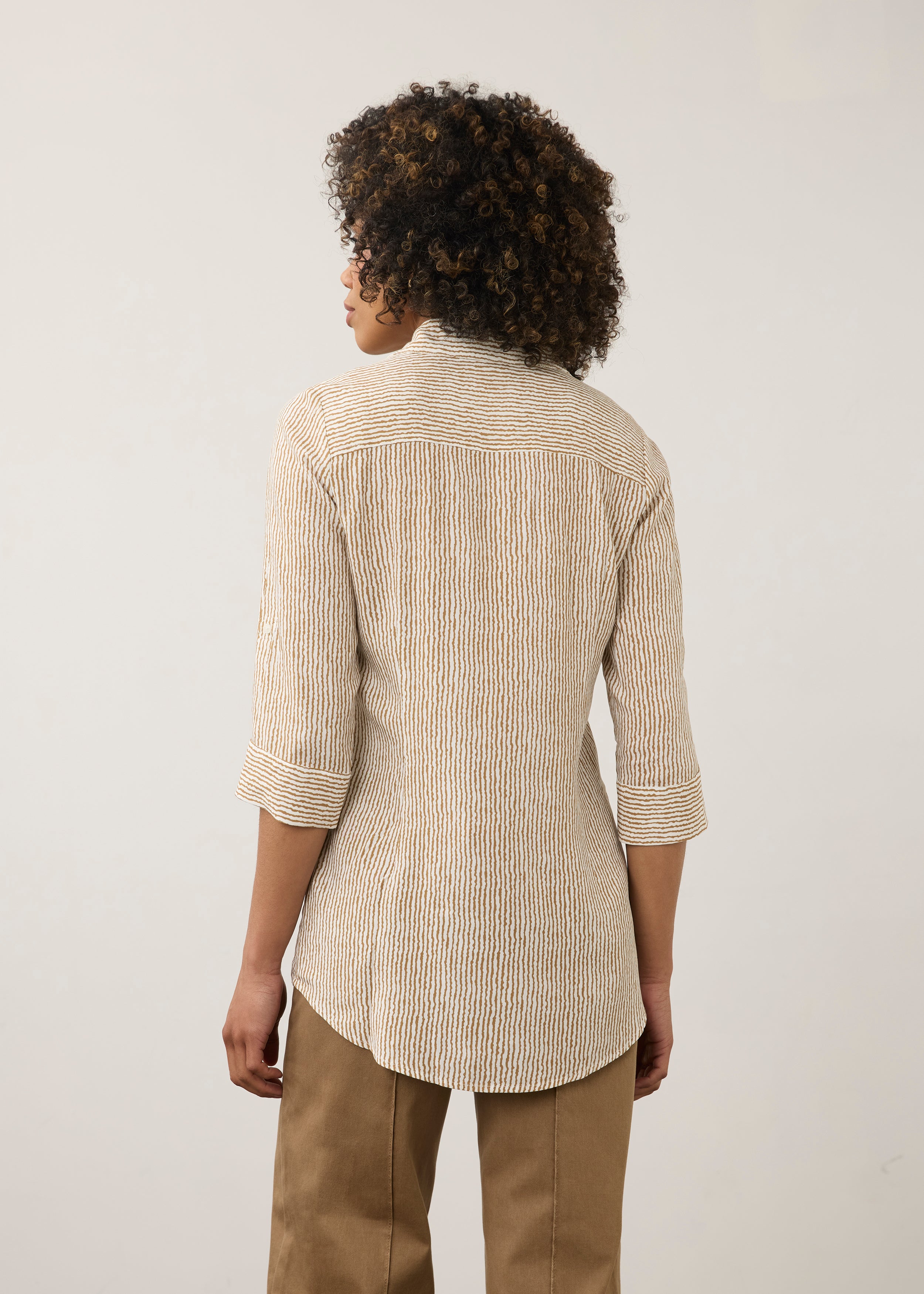 Long Sleeve Stripe Tunic (7386397)