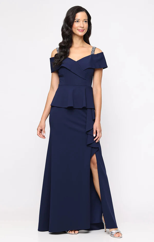 Embellished Strap Cold Shoulder Dress (AE0063)