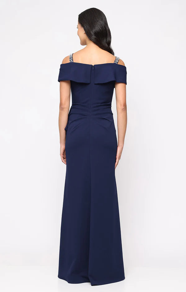 Embellished Strap Cold Shoulder Dress (AE0063)