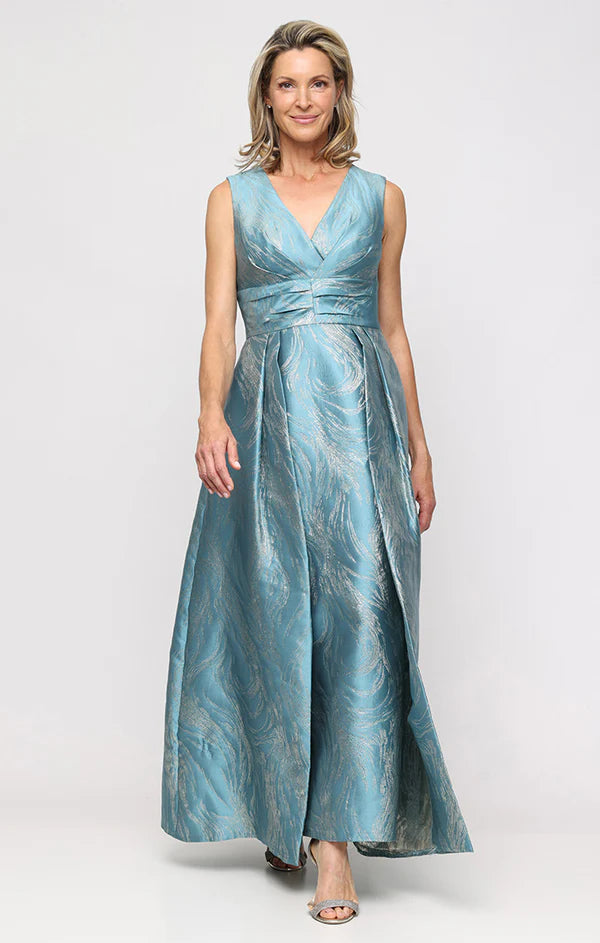Jacquard Column Gown (AE0090)