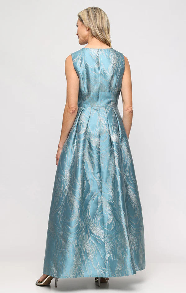 Jacquard Column Gown (AE0090)