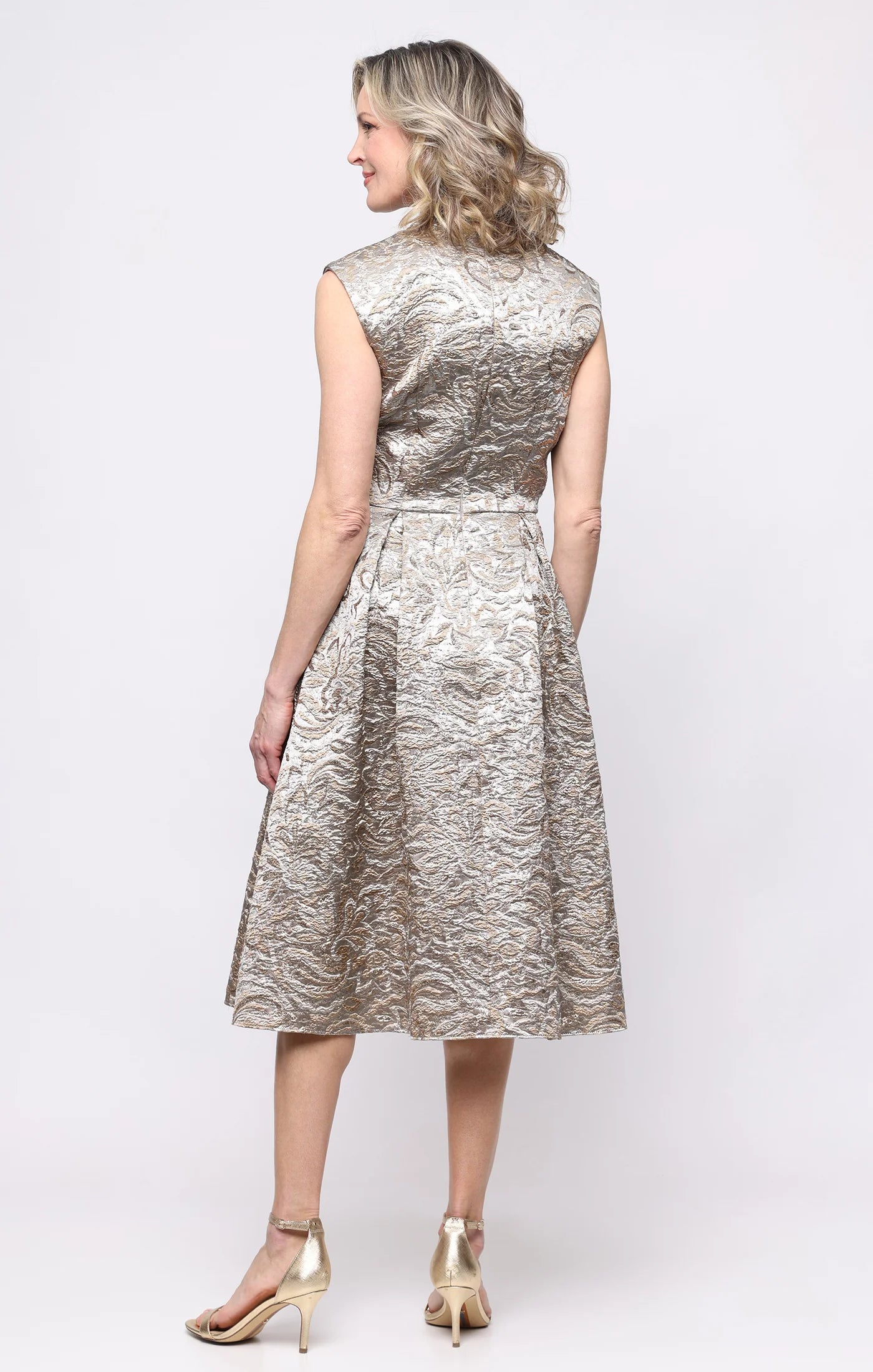 Valerie Midi A-Line Jacquard Dress (AE0125)