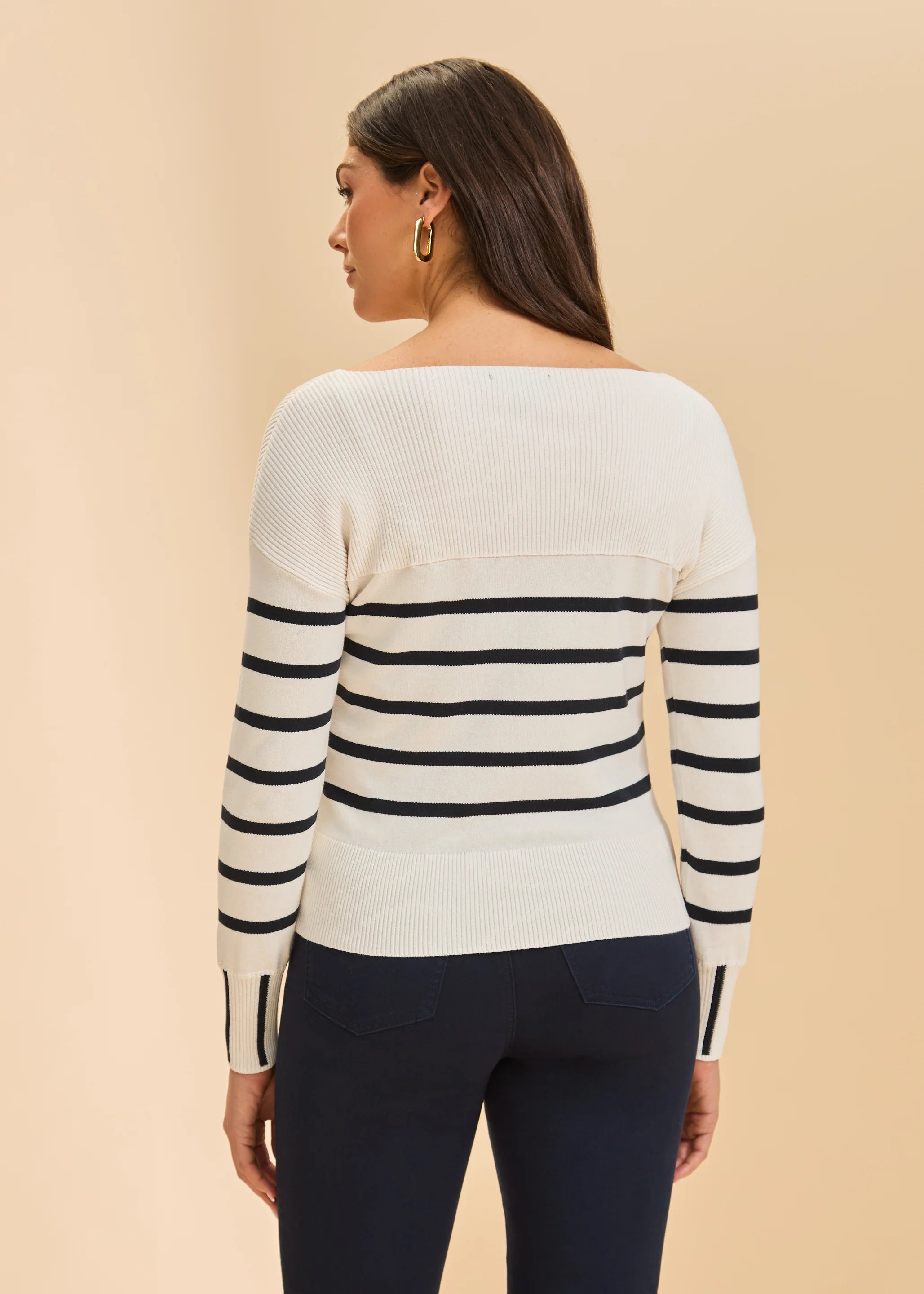 Long Sleeve Stripe Sweater (1955314)