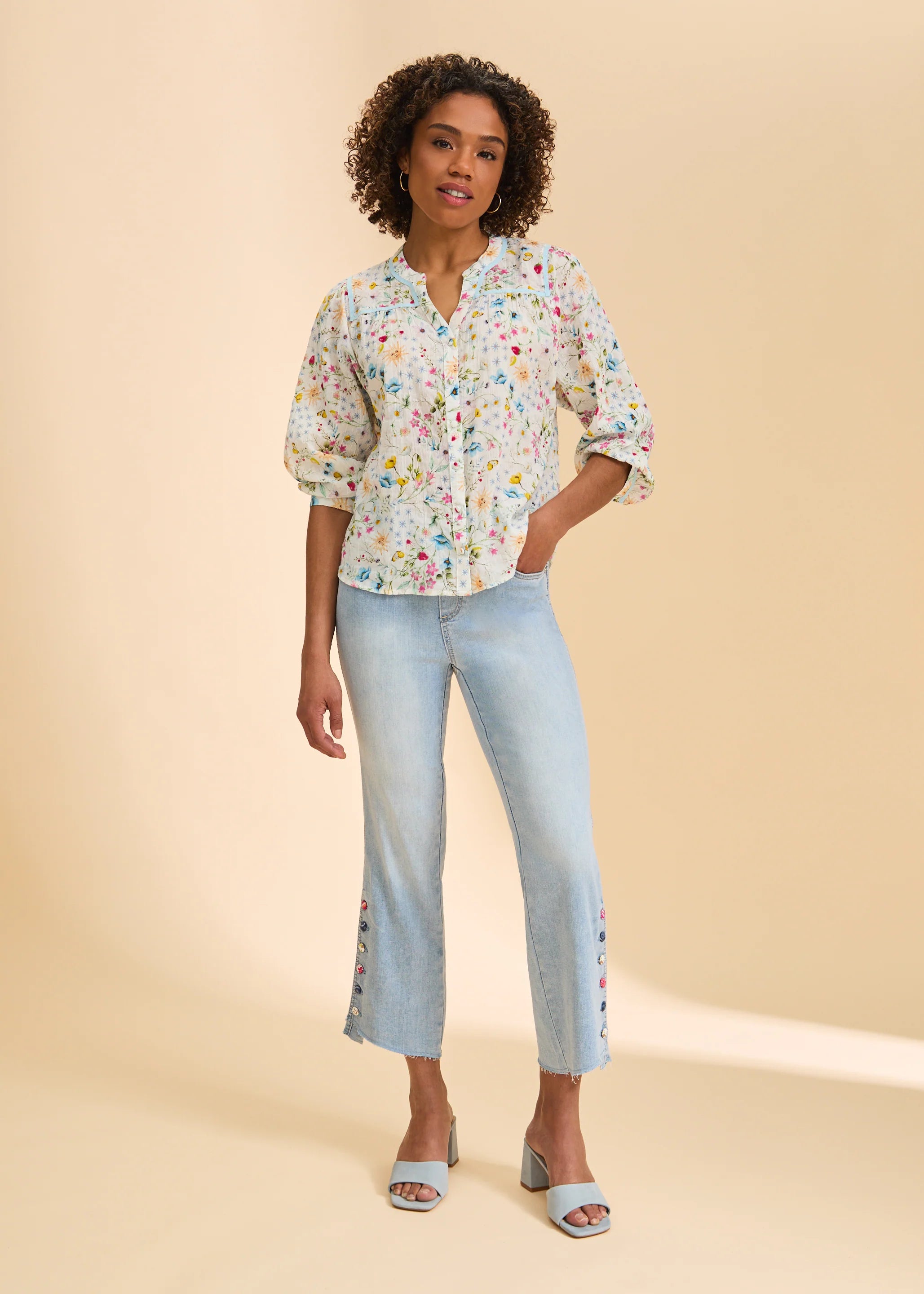 Pull-On Boot Crop Denim (2989669)