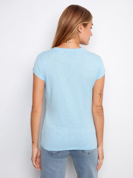 Organic Cotton T-Shirt With Heart Cut-Out Detail (C1435PK)