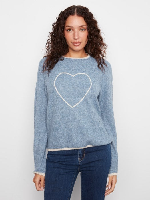Embroidered Heart Sweater (C2026H690C)