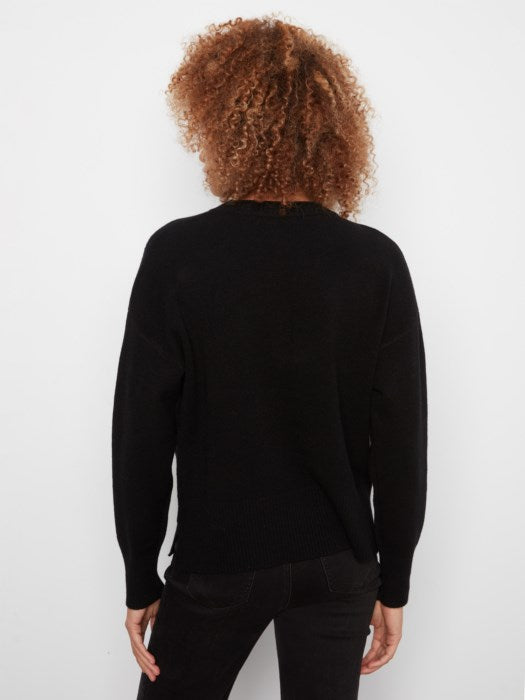 Patch Pocket Crew Neck Sweater (C2052736A)