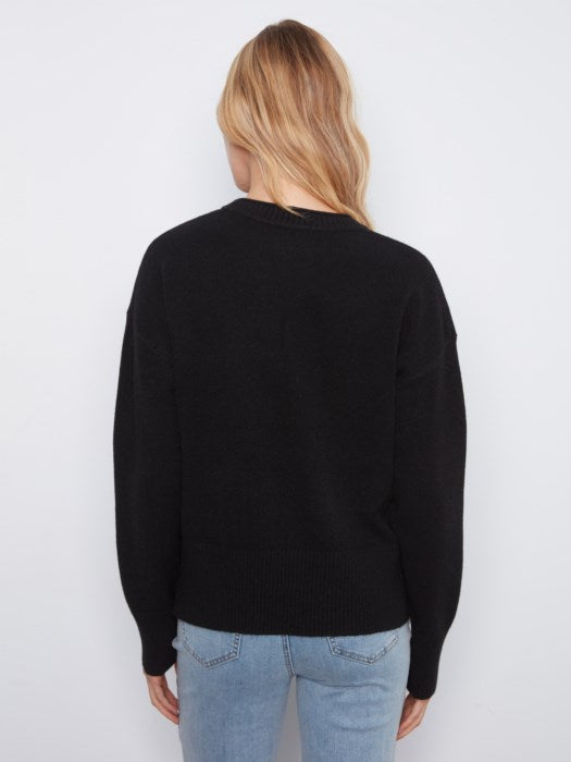 Patch Pocket Crew Neck Sweater (C2052736A)