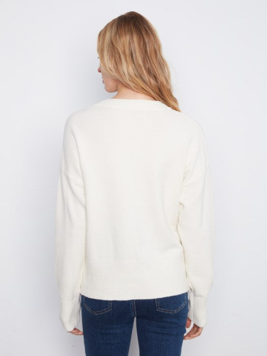 Patch Pocket Crew Neck Sweater (C2052736A)
