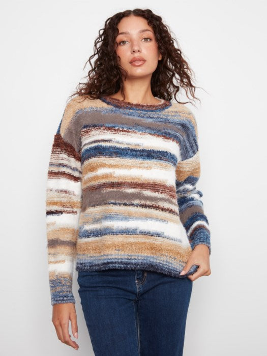 Space Dye Crew Neck Sweater (C2070748C)